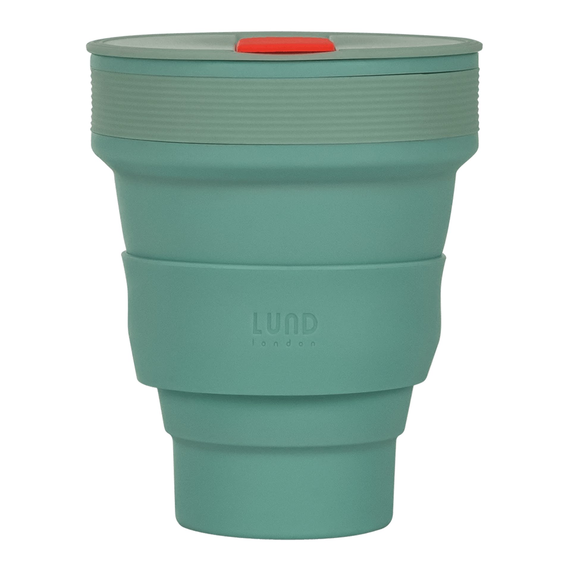Lund Design House Coffee-to-go-Becher Lund Design House Faltbarer Kaffeebecher Silikon 0,35 l Mint, Silikon, BPA-, PVC-, Phtalat-frei, LFGB-zertifiziert, Wiederverwendbar