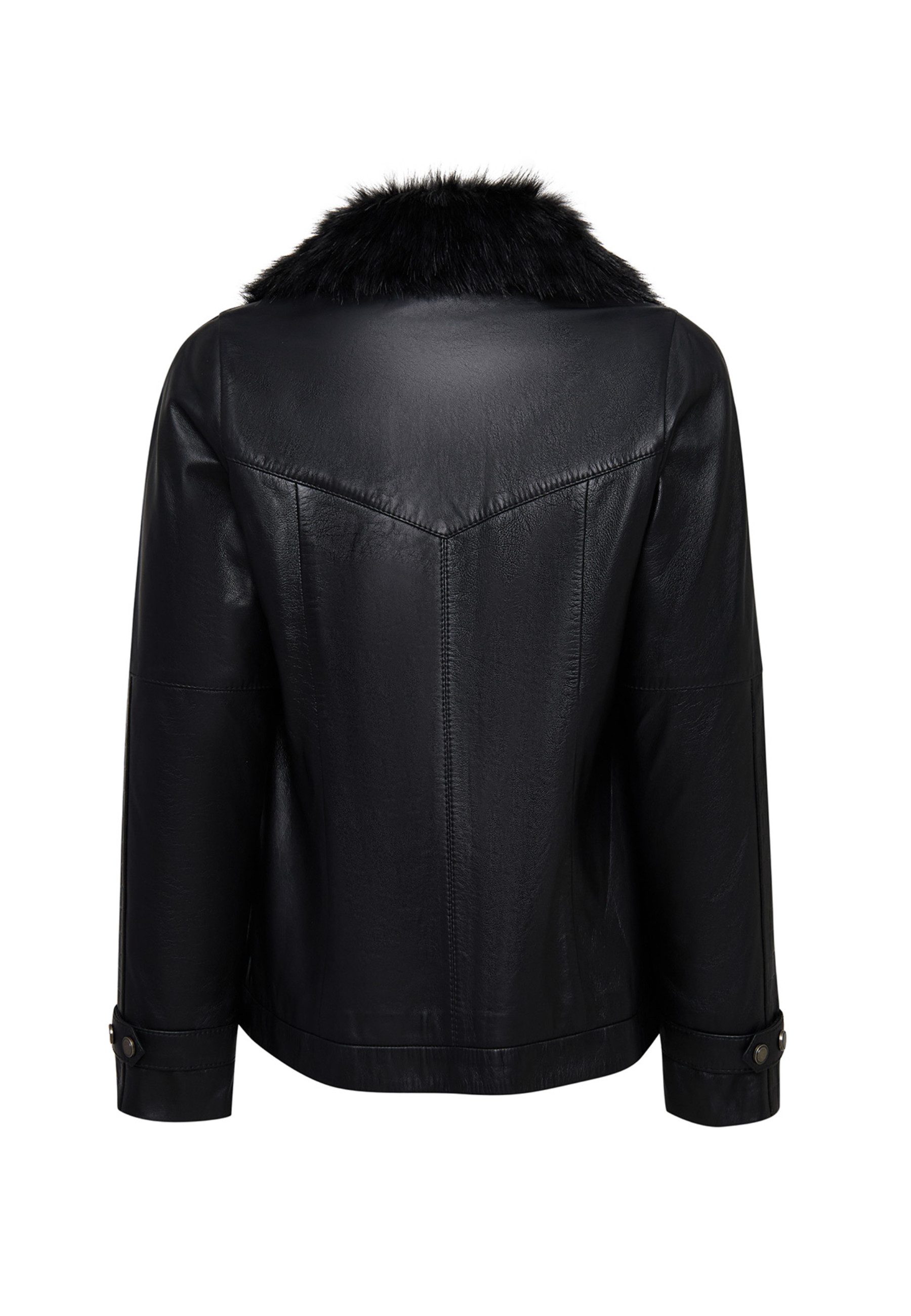 Derimod Lederjacke Hannah Oversize Lederjacke mit Kapuze