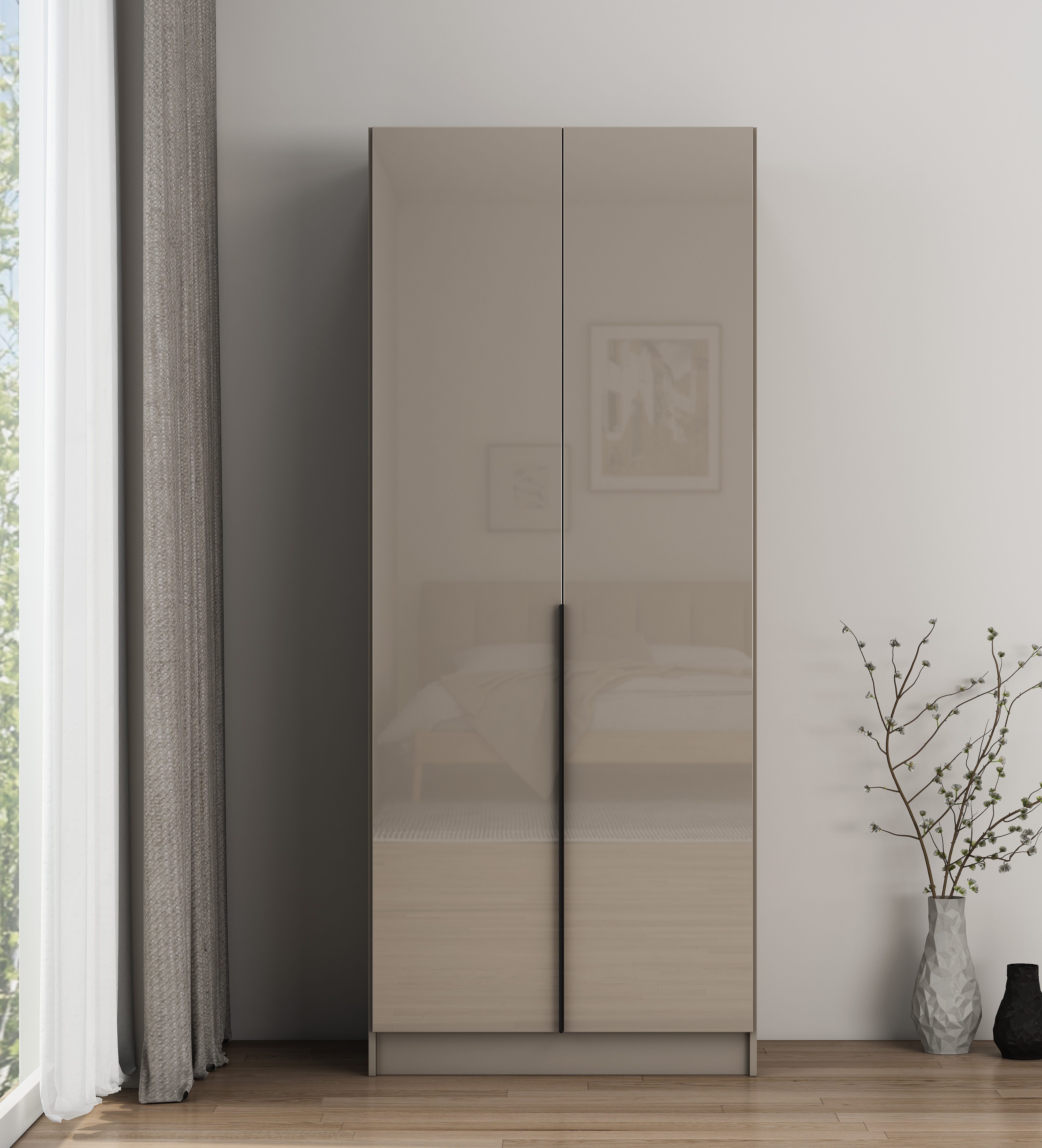 OTTO home Kleiderschrank Annor Schlafzimmerschrank Breite 82cm hochglanz Schrank Garderobe