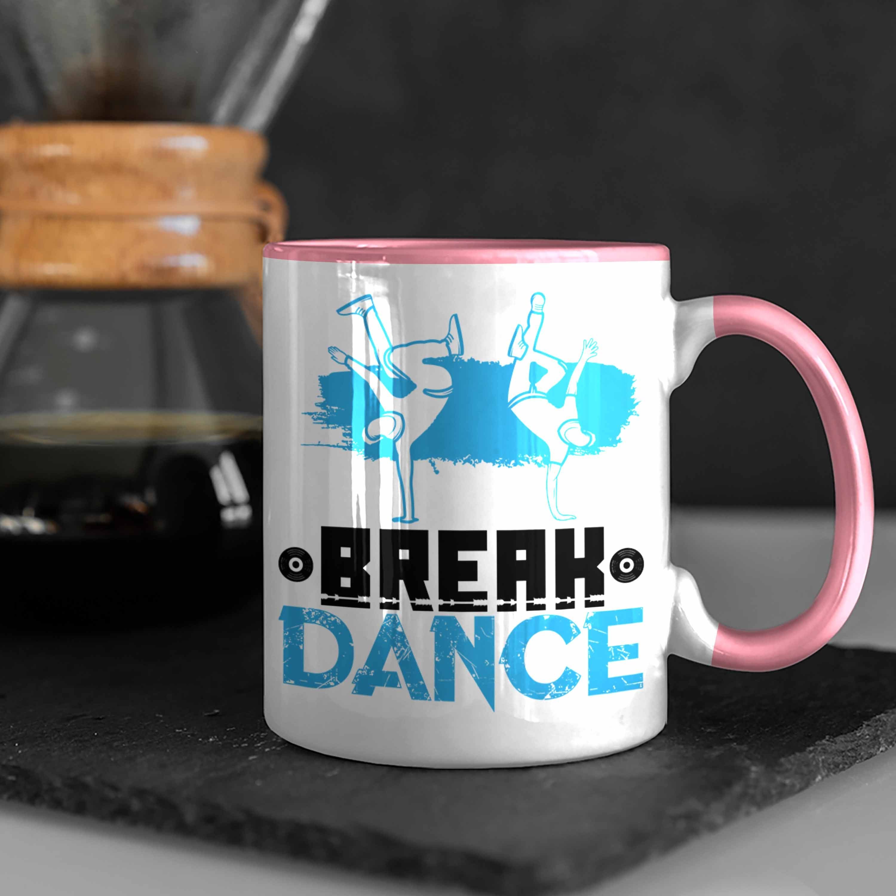 Geschenkidee Breakdancer - Geburtstag Trendation Break-Dance Tasse Geschenk Trendation Jungs Rosa Weihnachten Tasse