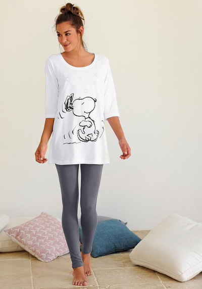 Peanuts Pyjama, mit Leggings und legerem Shirt mit Snoopyprint Damen (2019) IM SALE Pyjamas online | Jetzt bis zu 60