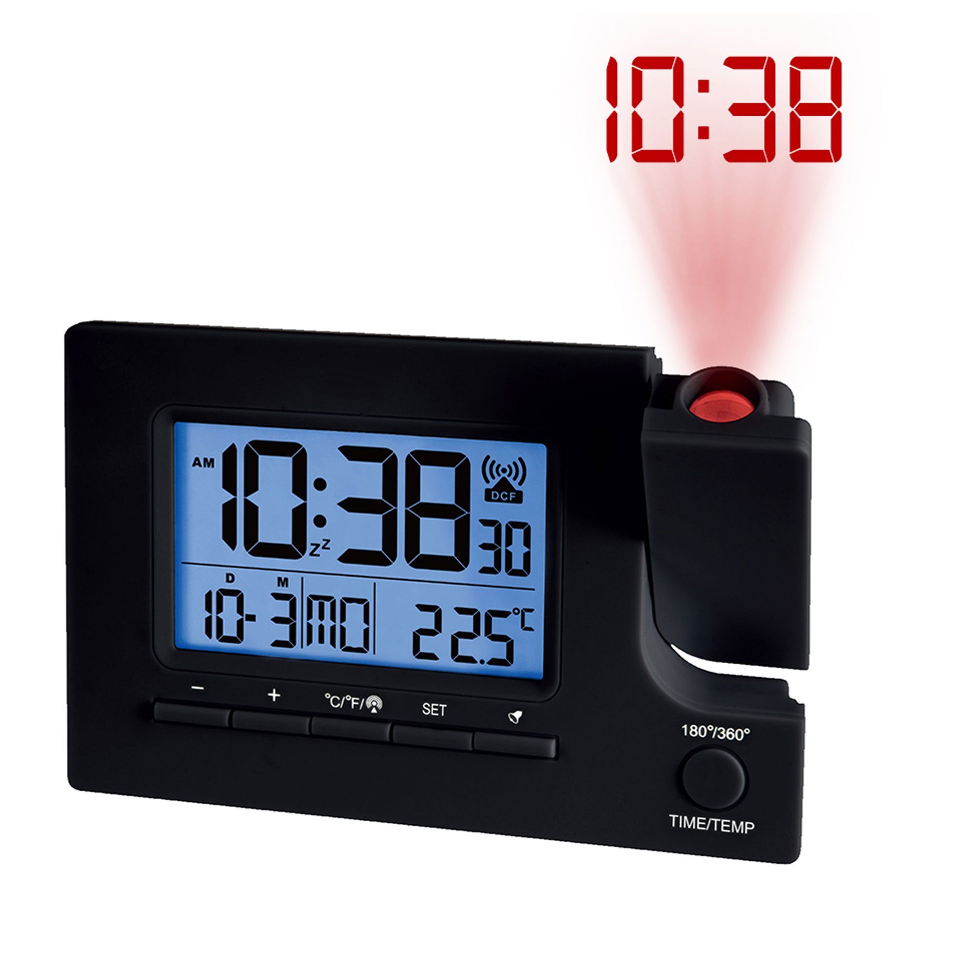 Led Digital Watch Tisch Elektronische Desktop Uhren USB Wake Up Uhr mit 180  Zeit Projektion Snooz