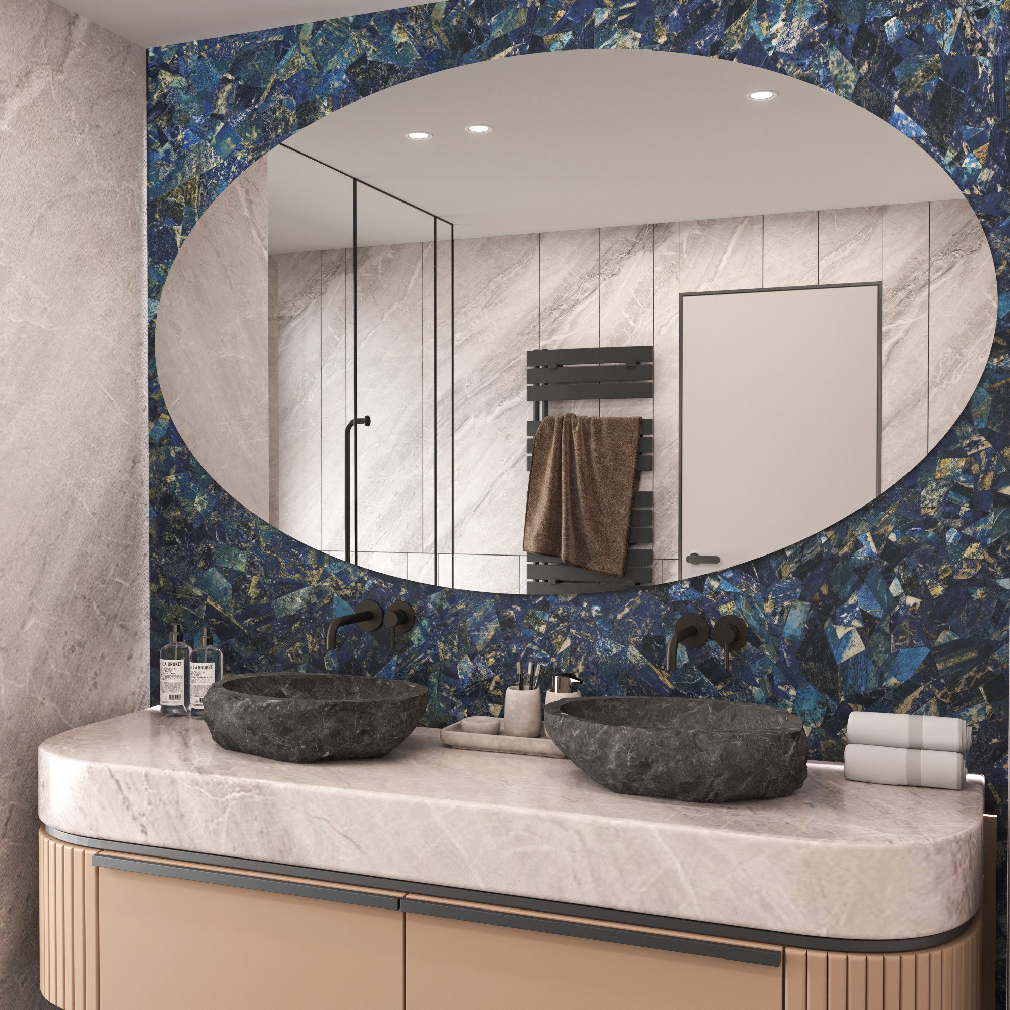 MySpiegel.de Wandspiegel Rahmenloser Spiegel Klar Oval in 4mm Stärke mit Be günstig online kaufen