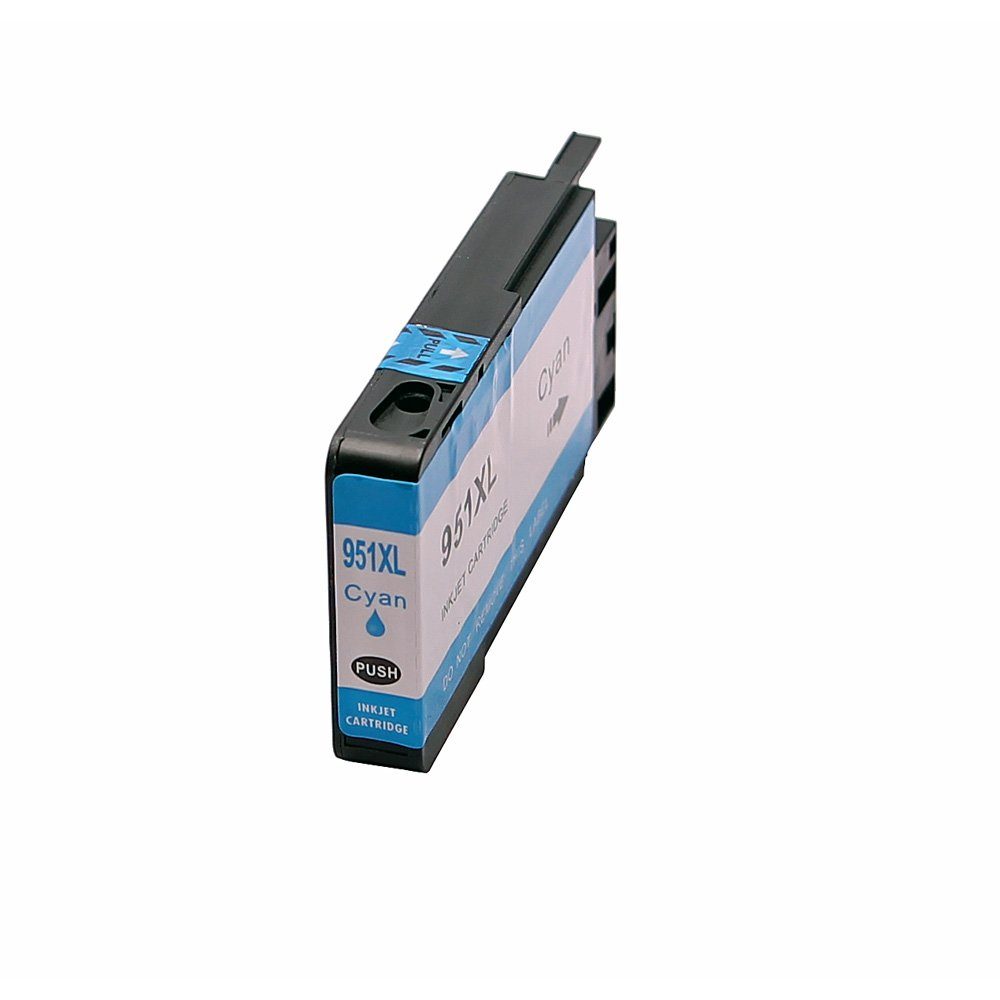 ABC Tintenpatrone (Kompatible Druckerpatrone für HP 950XL Cyan OfficeJet Pro 251dw)