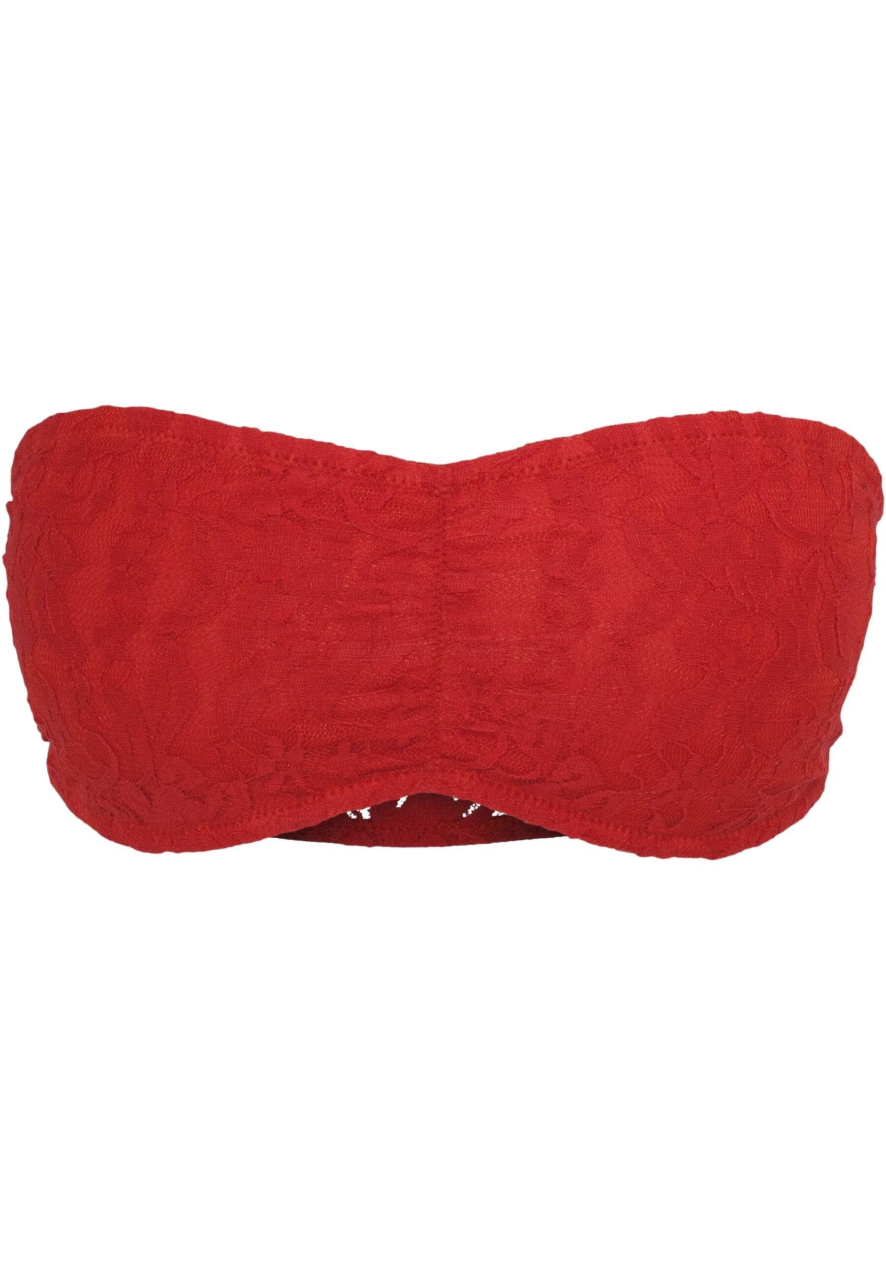 URBAN CLASSICS Sport-BH Urban Classics Damen Ladies Laces Bandeau günstig online kaufen