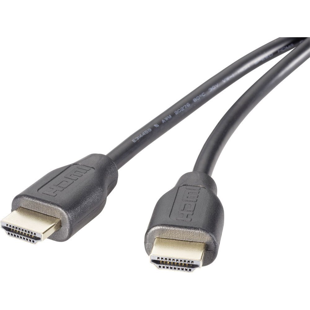 SpeaKa Professional HDMI Anschlusskabel HDMI-A Stecker 2.00 m Schwarz HDMI-Kabel