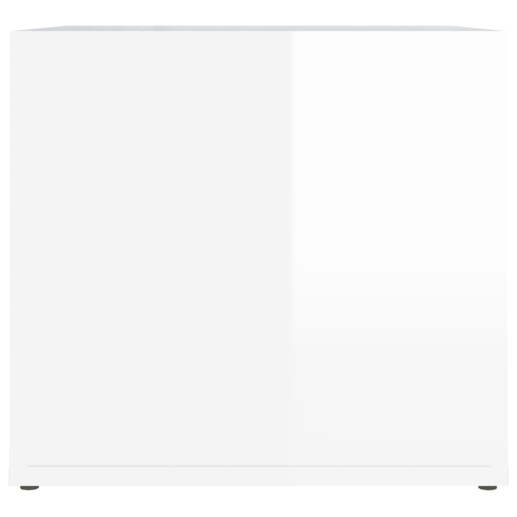 vidaXL Nachttisch Nachttisch Hochglanz-Weiß cm Hochglanz-Weiß 41x40x36 Hochglanz-Weiß | Holzwerkstoff (1-St)