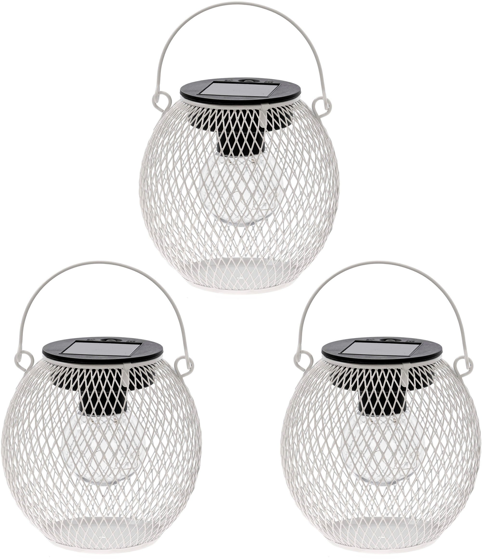 my home LED Solarleuchte Aislinn, LED-Metalllaterne, 3er Set, Tageslichtsen günstig online kaufen