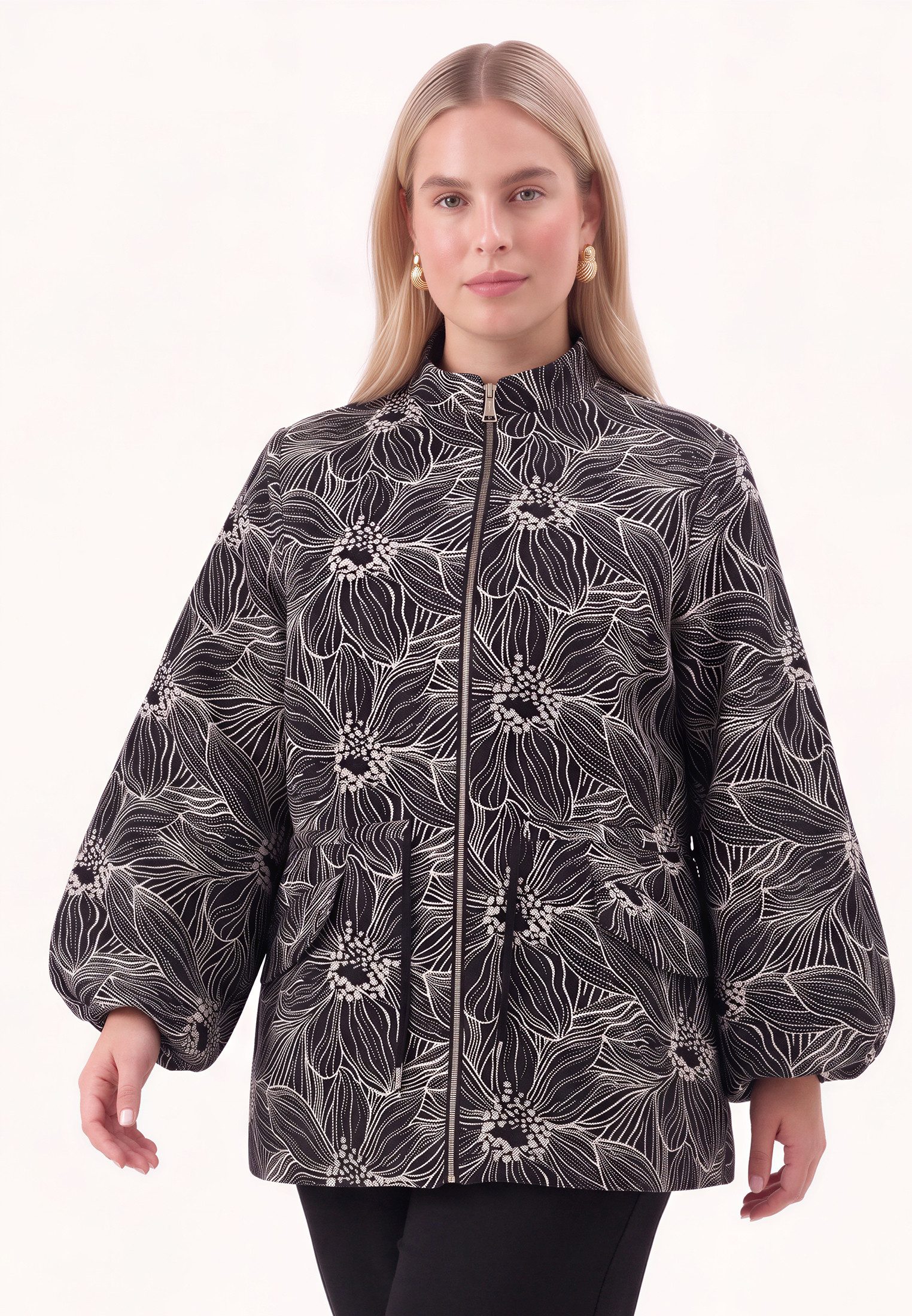 YOEK Langmantel Damen Jacke mit Langarm