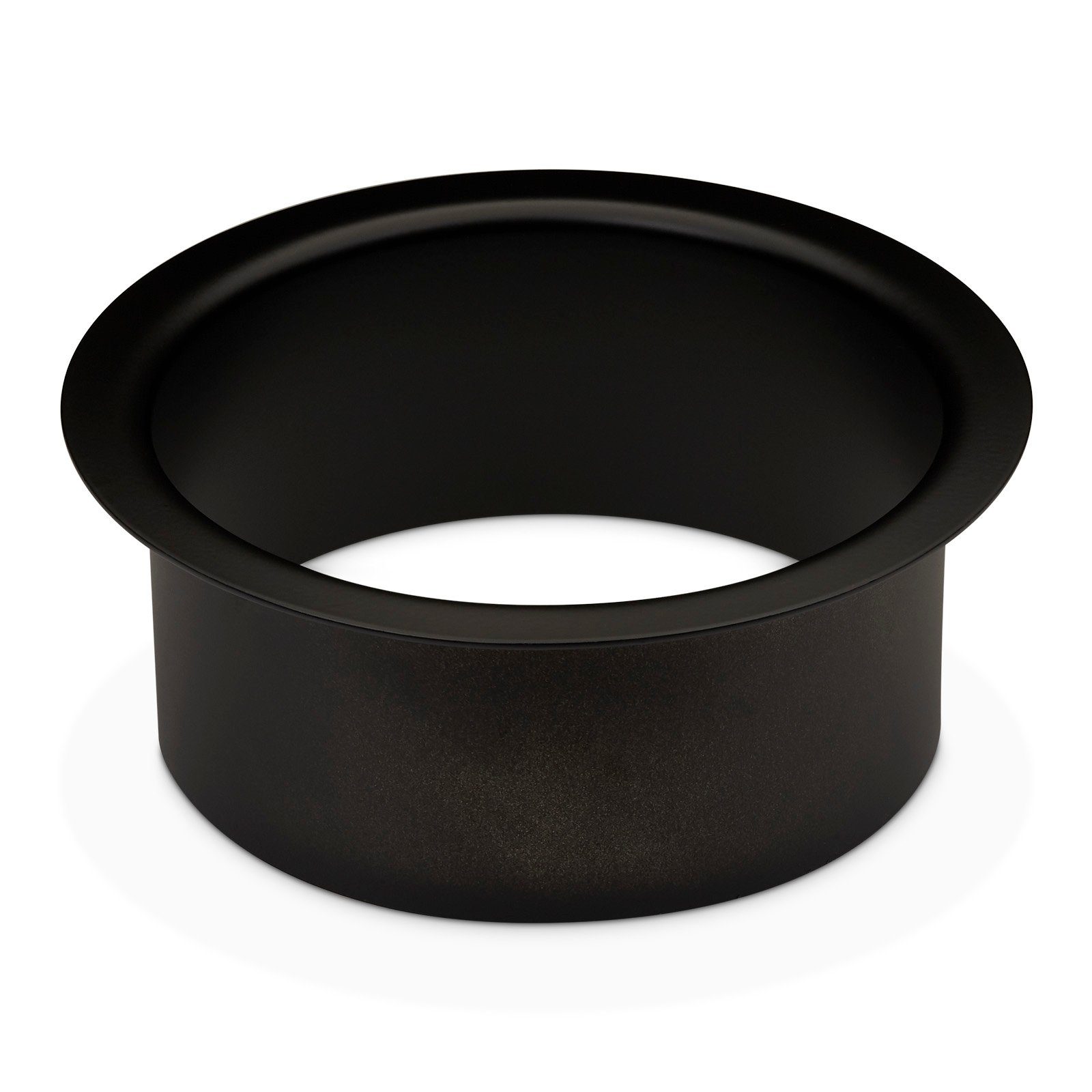 SO-TECH® Möbelbeschlag Durchwurfring Einfwurfring Edelstahl schwarz lackiert, Ø 180 mm, H 70 mm zum Einbau in Waschtisch / Arbeitsplatte