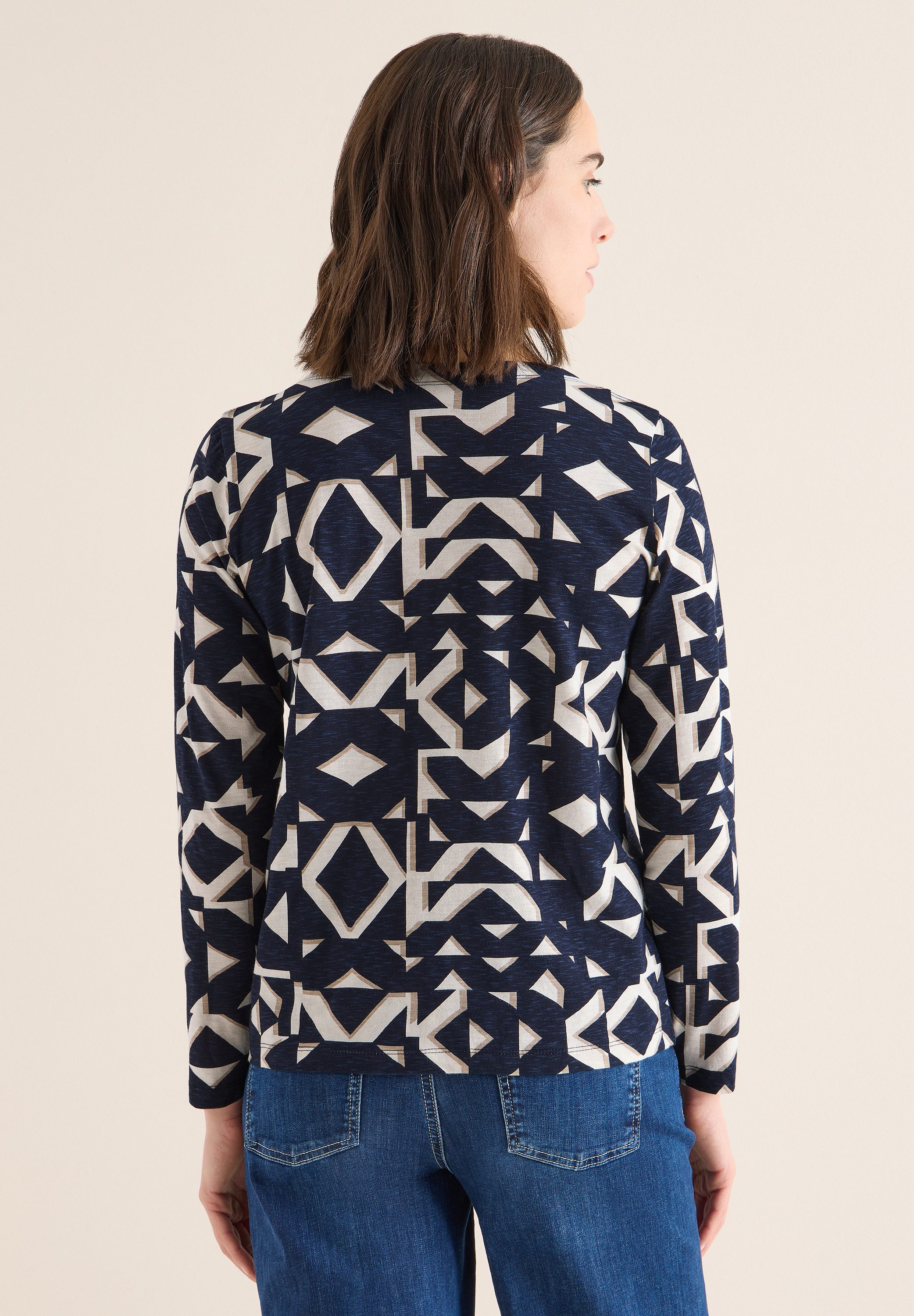 CECIL Langarmshirt mit U-Boot-Ausschnitt günstig online kaufen