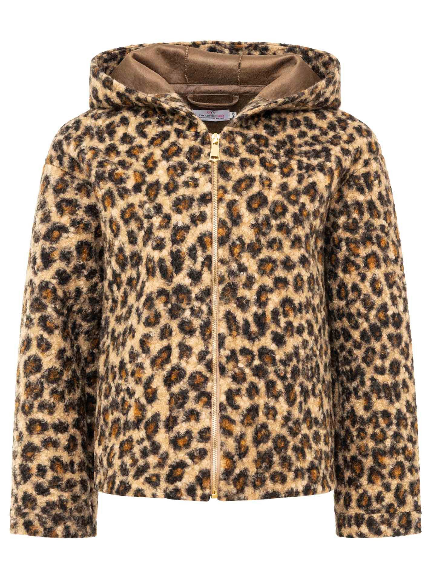 Zwillingsherz Kurzjacke "Fur" Kapuze, Reißverschluss, Seitliche Taschen günstig online kaufen