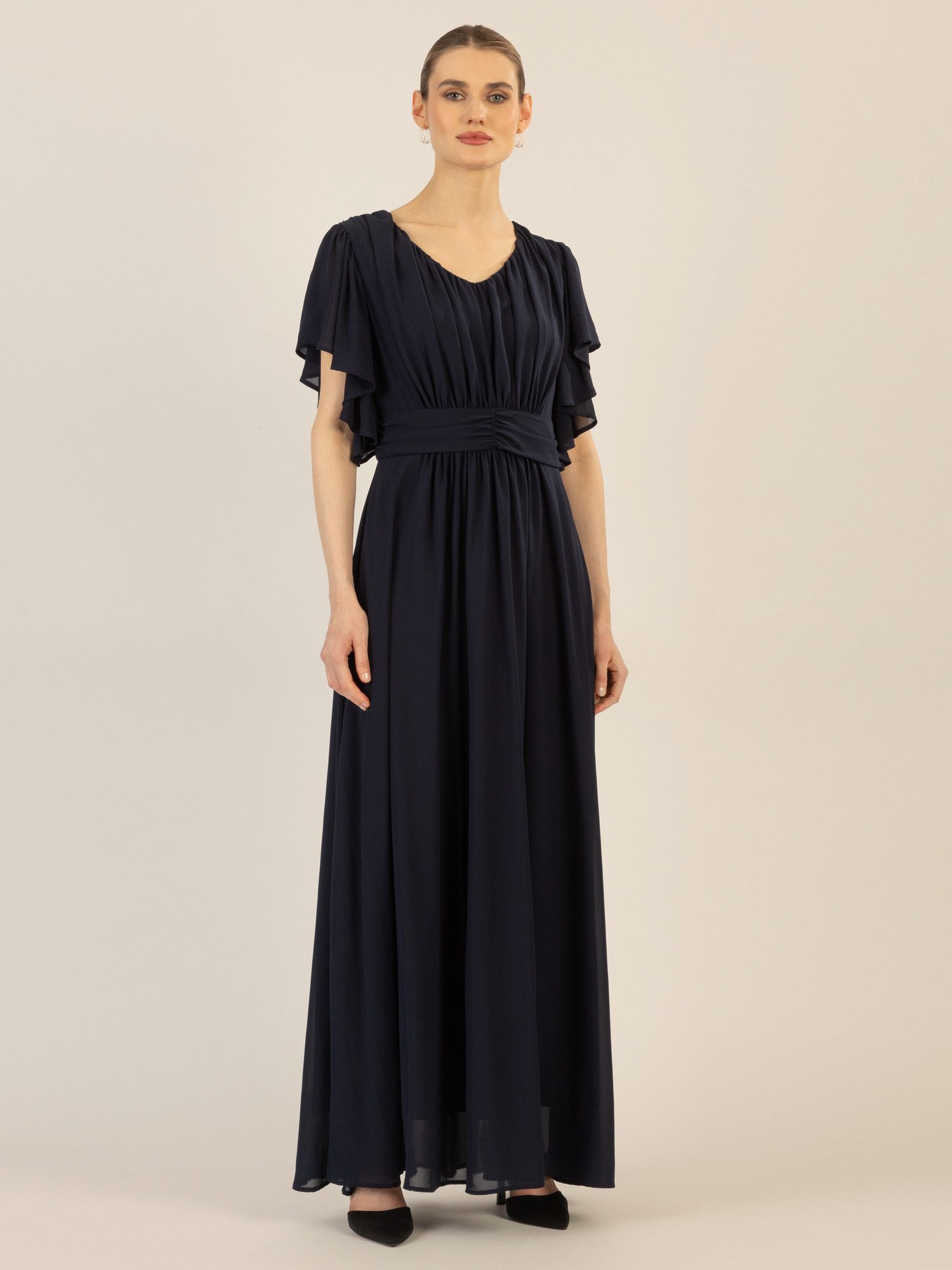 Apart Abendkleid aufwendig gearbeitet mit drappierten günstig online kaufen