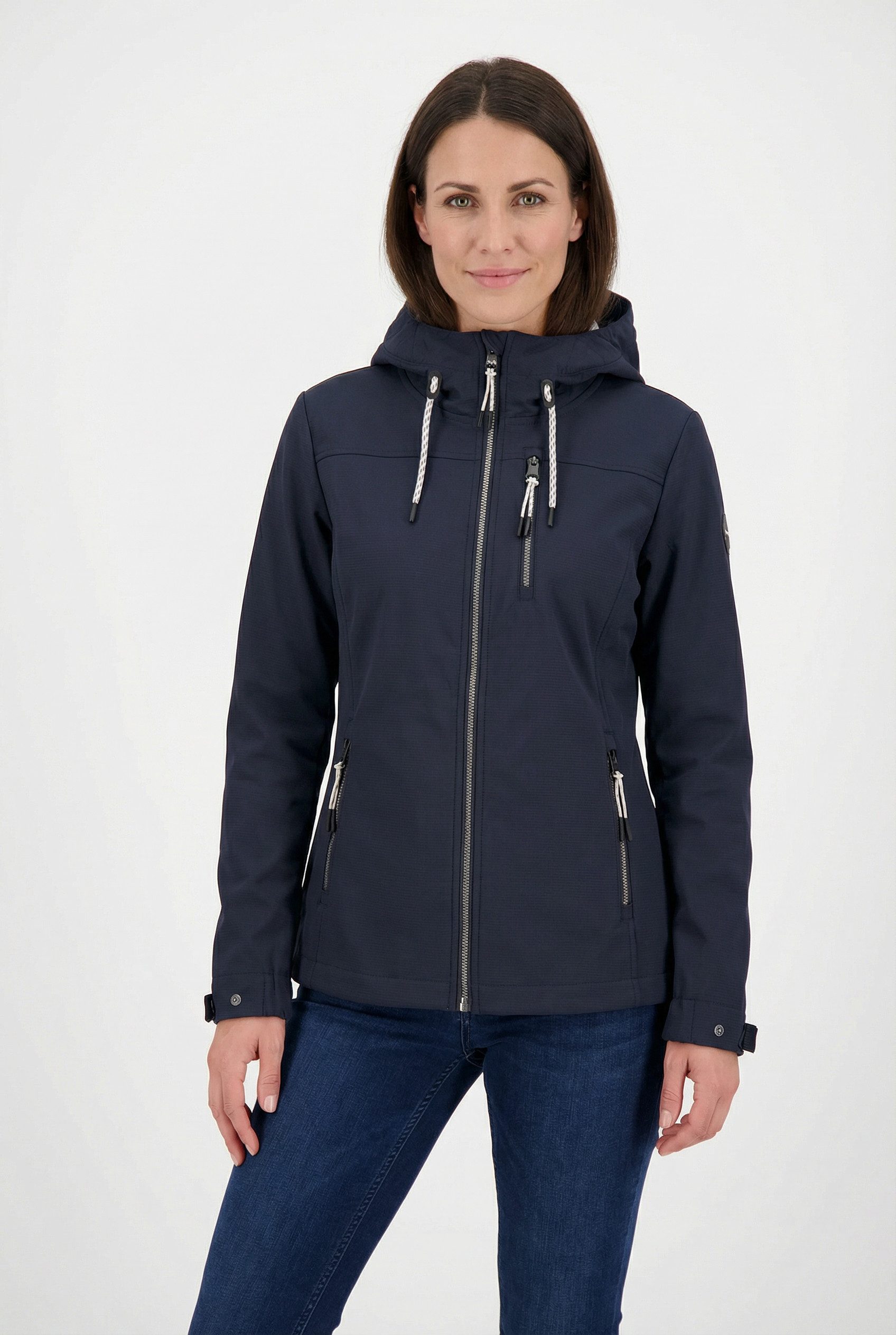 G.I.G.A. DX by killtec Softshelljacke GS 111 WMN SFTSHLL JCKT mit regulierbarer Kapuze, atmungsaktiv, wasserabweisend, winddicht