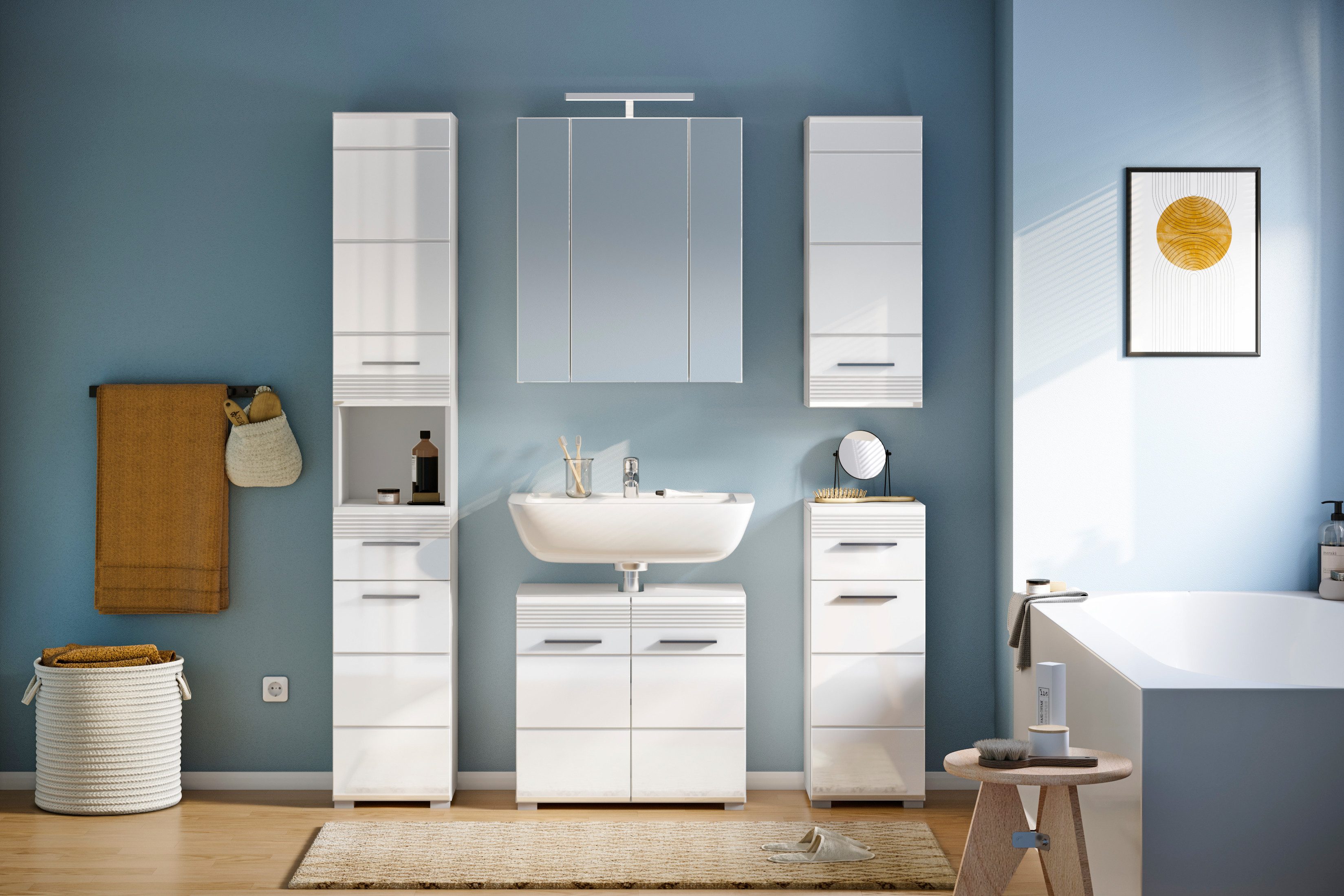 furnling Hochschrank Helsinki 1 Schublade, 2 günstig online kaufen
