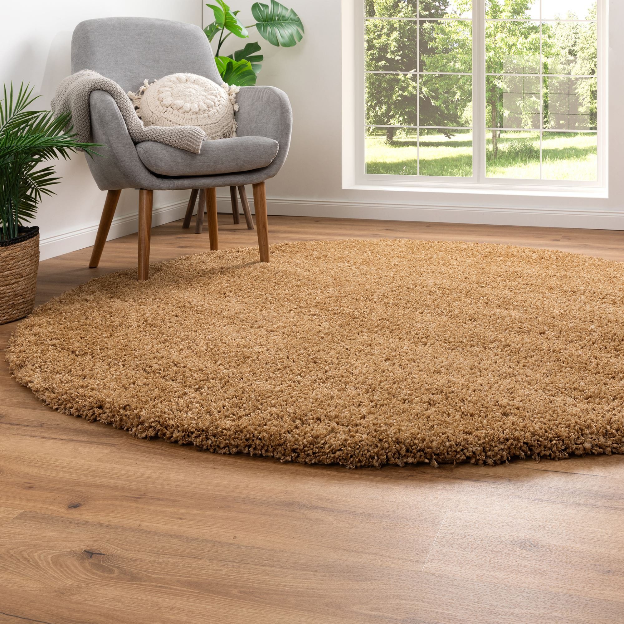 Steffensmeier Hochflor-Teppich Twilight - Rund, rund, günstig online kaufen