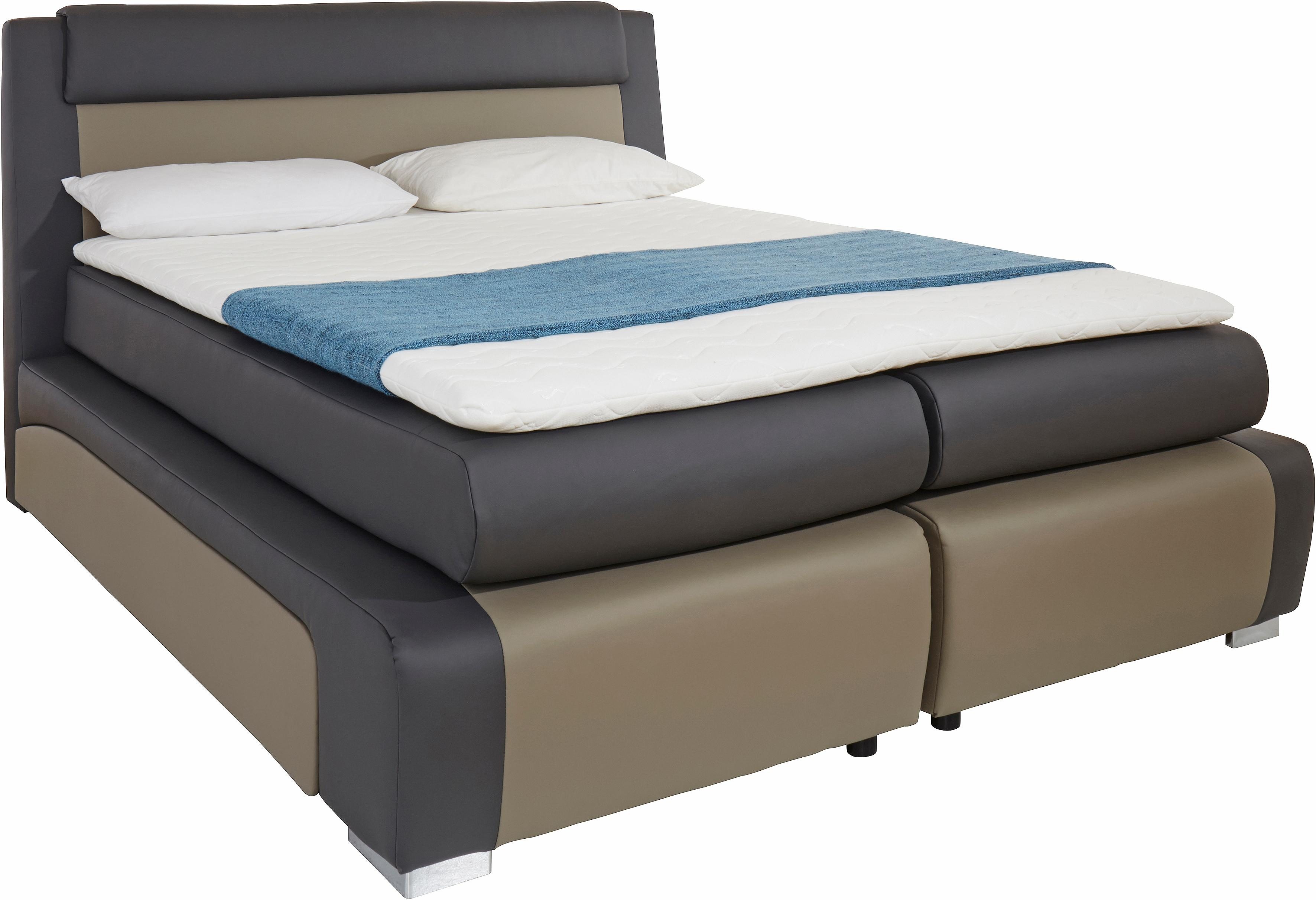 Boxspringbett von AB COLLECTION in schlamm-anthrazit