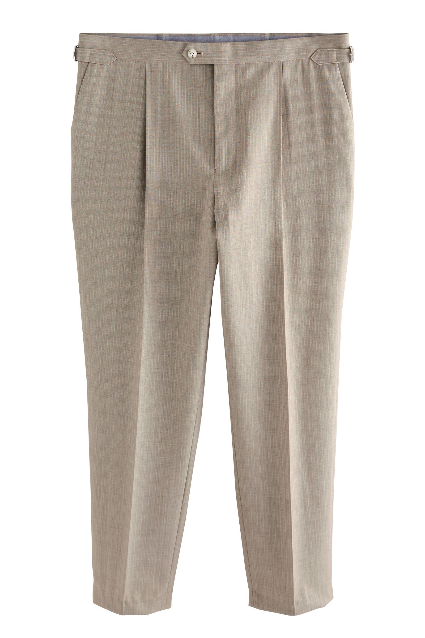 Next Anzughose Slim Fit Anzughose mit Fischgrät und Streifen (1-tlg)