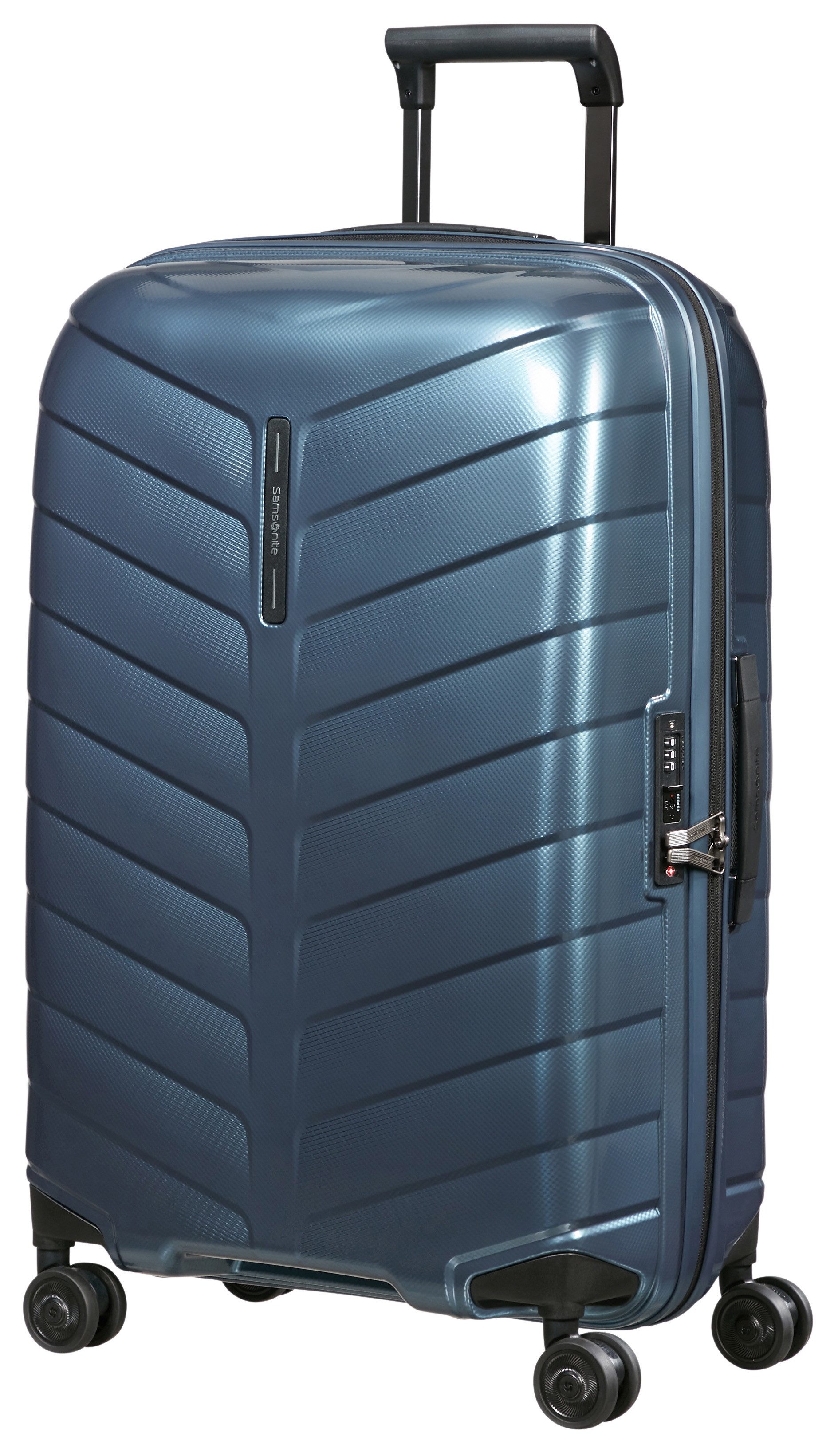 Samsonite Hartschalen-Trolley ATTRIX, verschiedene Größen und Farben, 4 Rollen, aus Polypropylen, mit Bodenfach, Reißverschlussfach und Tasche
