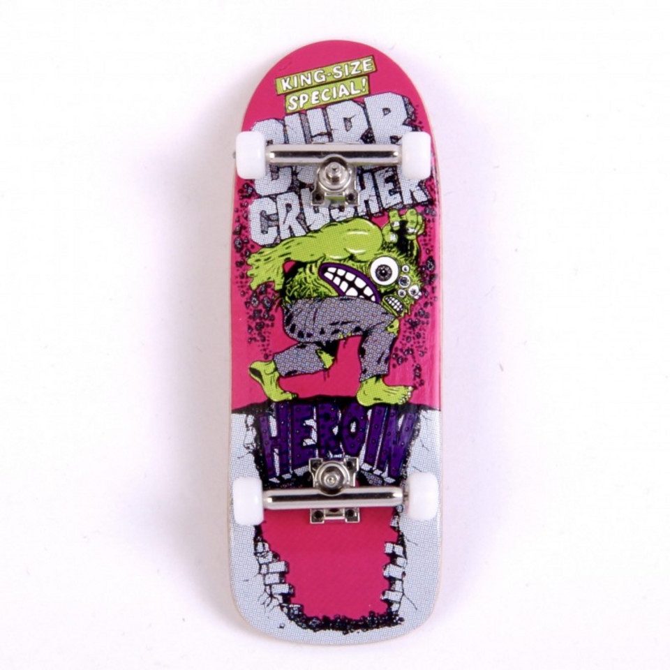 Fingerskateboard Pro X Heroin Skateboards Curb Crusher Complete