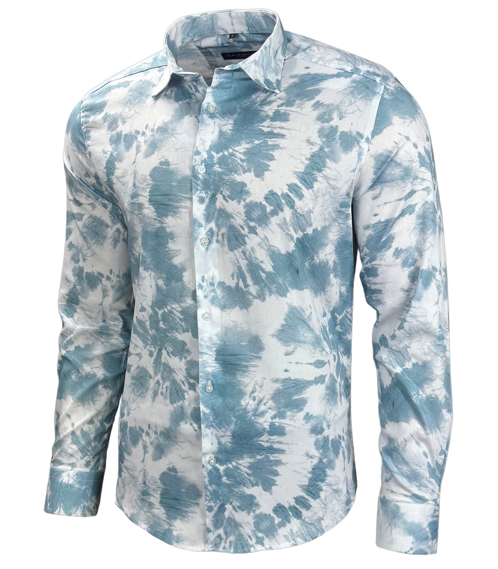 Baxboy Langarmhemd Baxboy Herren Geblümt Langarm Freizeithemd Hawaiihemd Ba günstig online kaufen