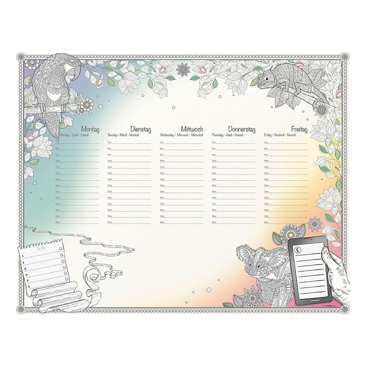 Folia Schreibtischunterlage