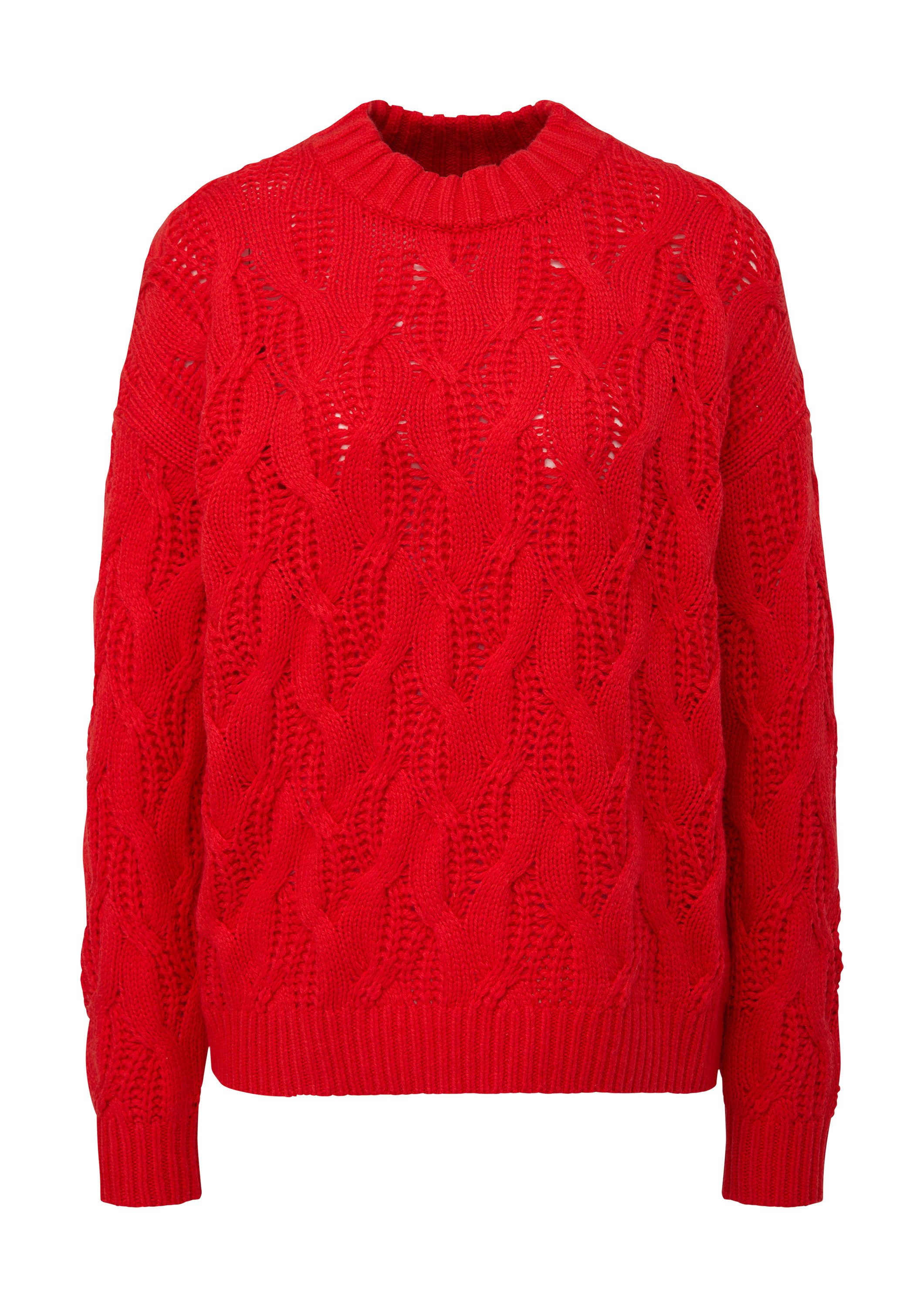 s.Oliver Longpullover Strickpullover Strickpullover aus Viskosemix günstig online kaufen