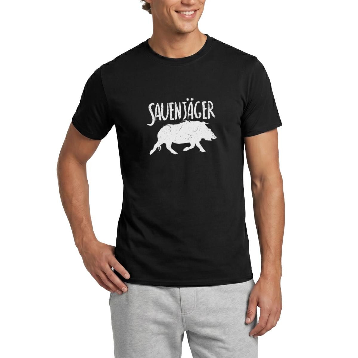 T-Shirt Sauenjäger Junggesellenabschied Jäger Männer T-Shirt