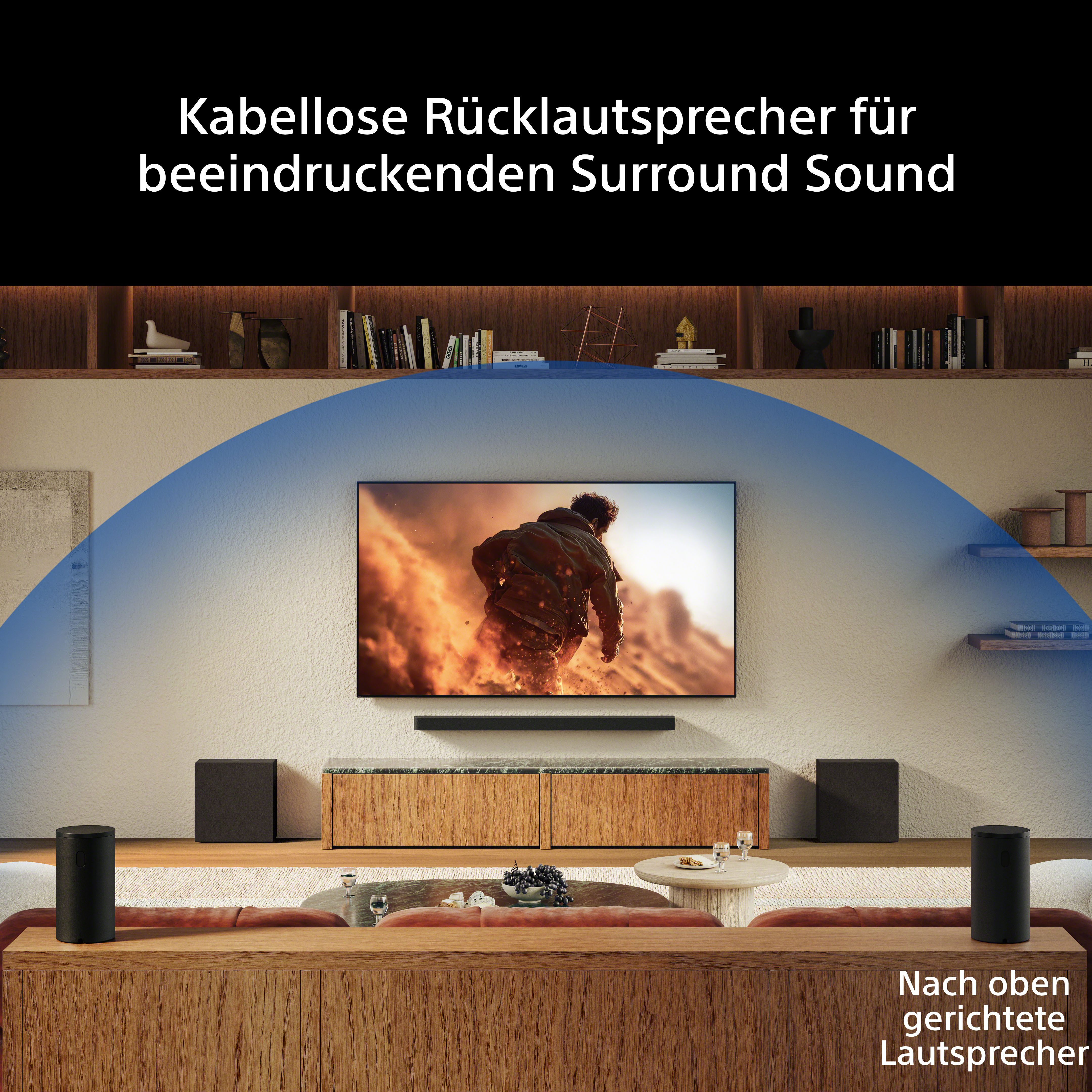 Sony BRAVIA Theatre Rear 9 SA-RS 9 Surround-Lautsprecher (Bluetooth, WLAN (WiFi), 200 W, Für Soundbar/Heimkino-Soundsystem, SA-RS9, Modell 2026)