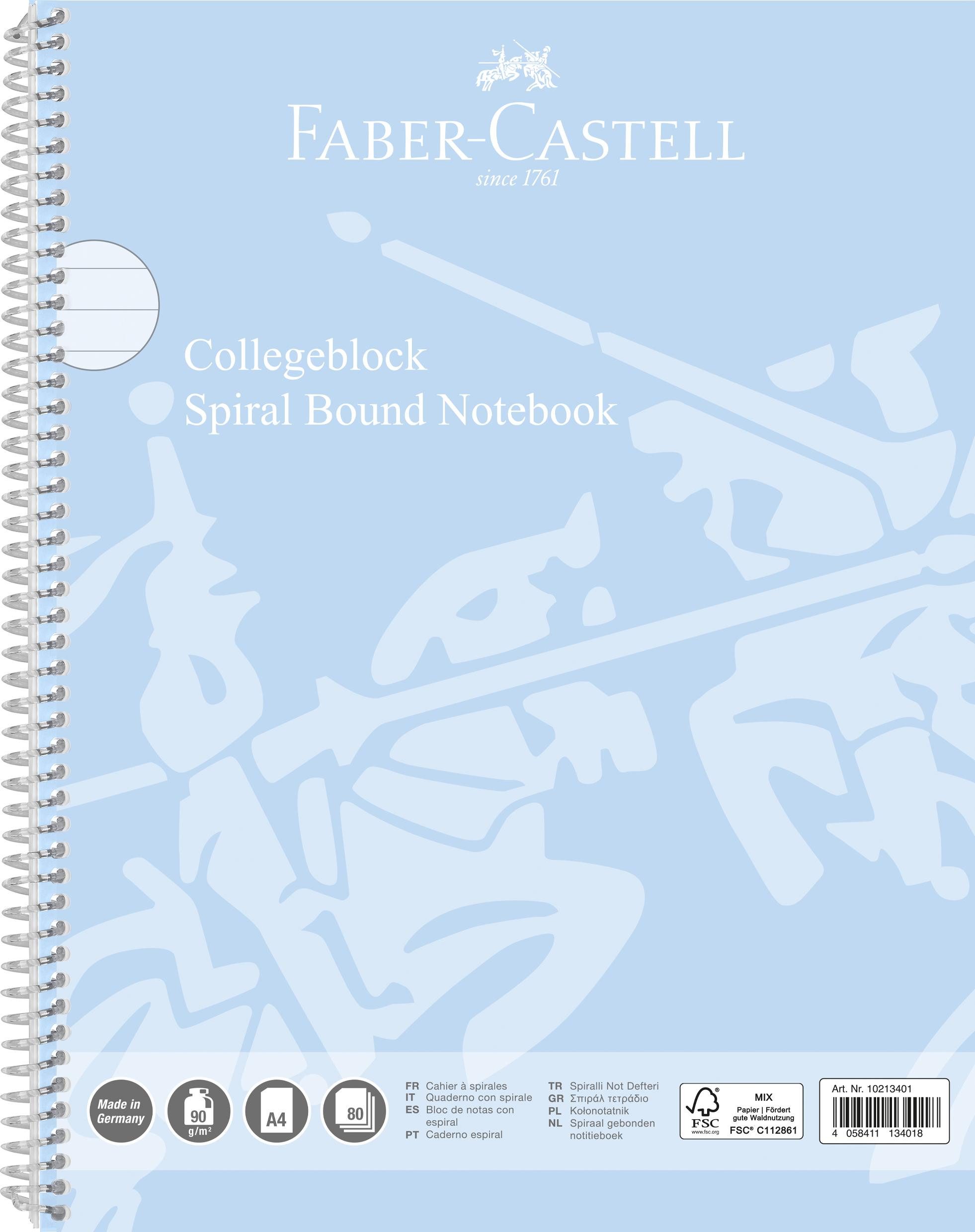 Faber-Castell Collegeblock Faber Castell Collegeblock A4 80 Blatt Lin. 27 90g/m²