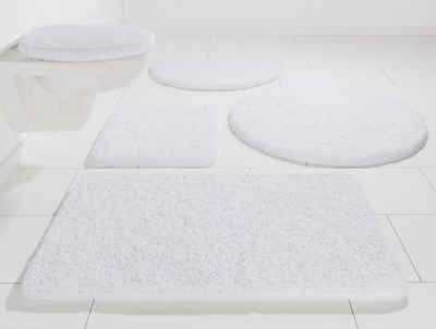 Badematte »Chaozhou« KiNZLER, Höhe 20 mm, rutschhemmend beschichtet, fußbodenheizungsgeeignet, Uni Farben, waschbar, rechteckig, rund und als 2-tlg. Set erhältlich
