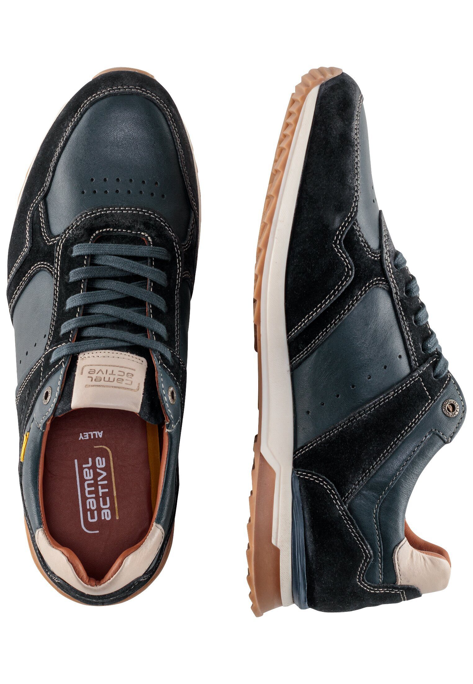 camel active aus echtem Leder Schnürschuh