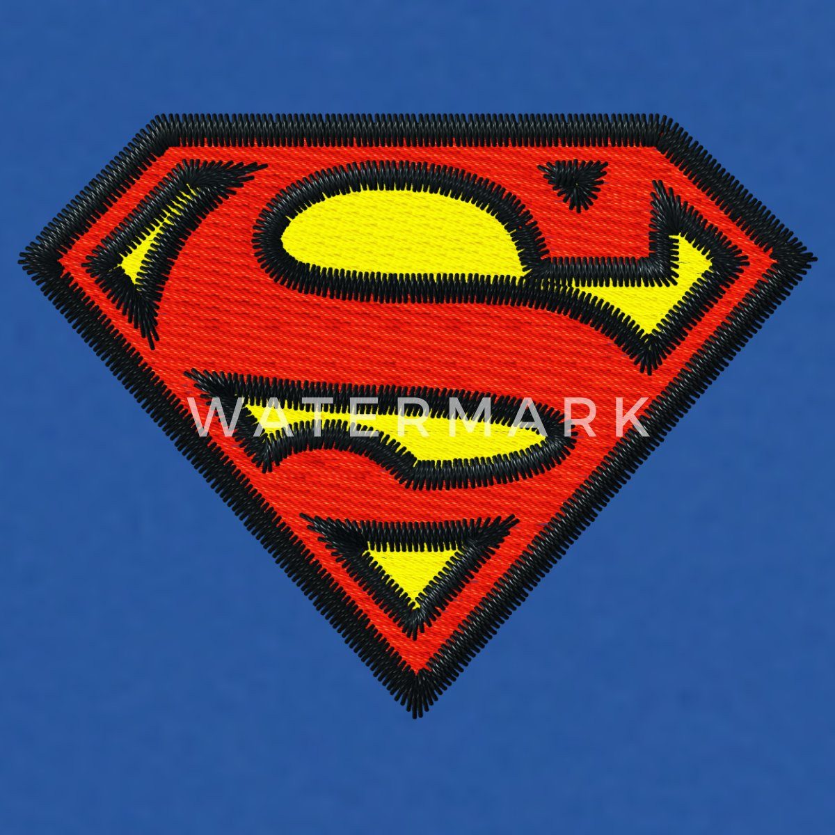 Spreadshirt Poloshirt Superman Original Logo S-Shield Stick Herren Poloshirt (1-tlg)