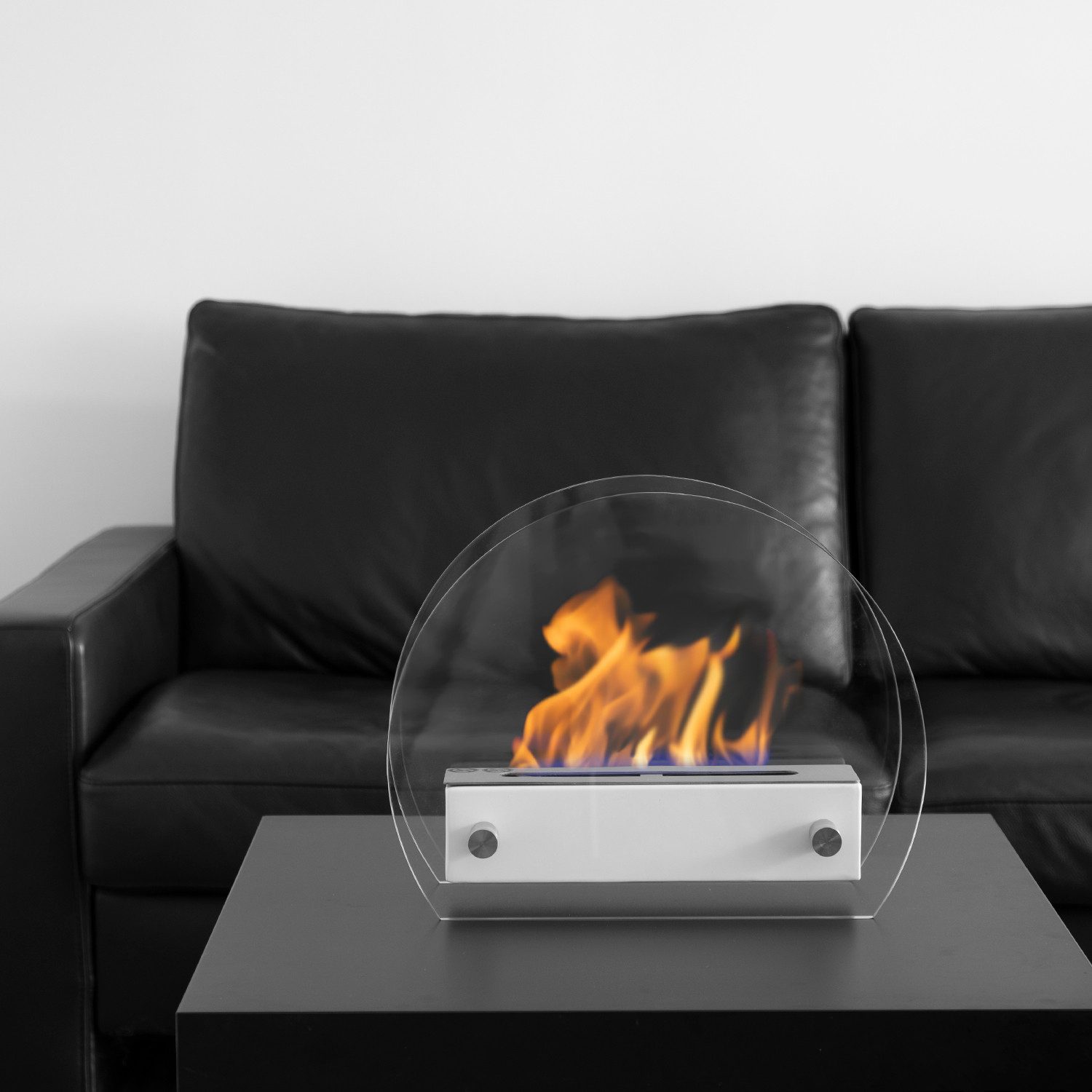 Moritz Dekokamin Tischkamin weiß 36 x 13 x 28 cm, Ethanolbrenner Glasfeuer günstig online kaufen