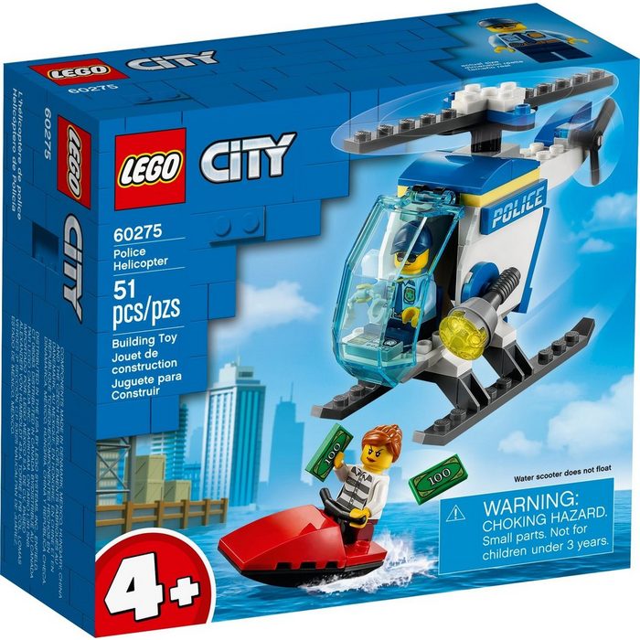 LEGO® Konstruktionsspielsteine LEGO City 4+ Polizeihubschrauber (51 St)