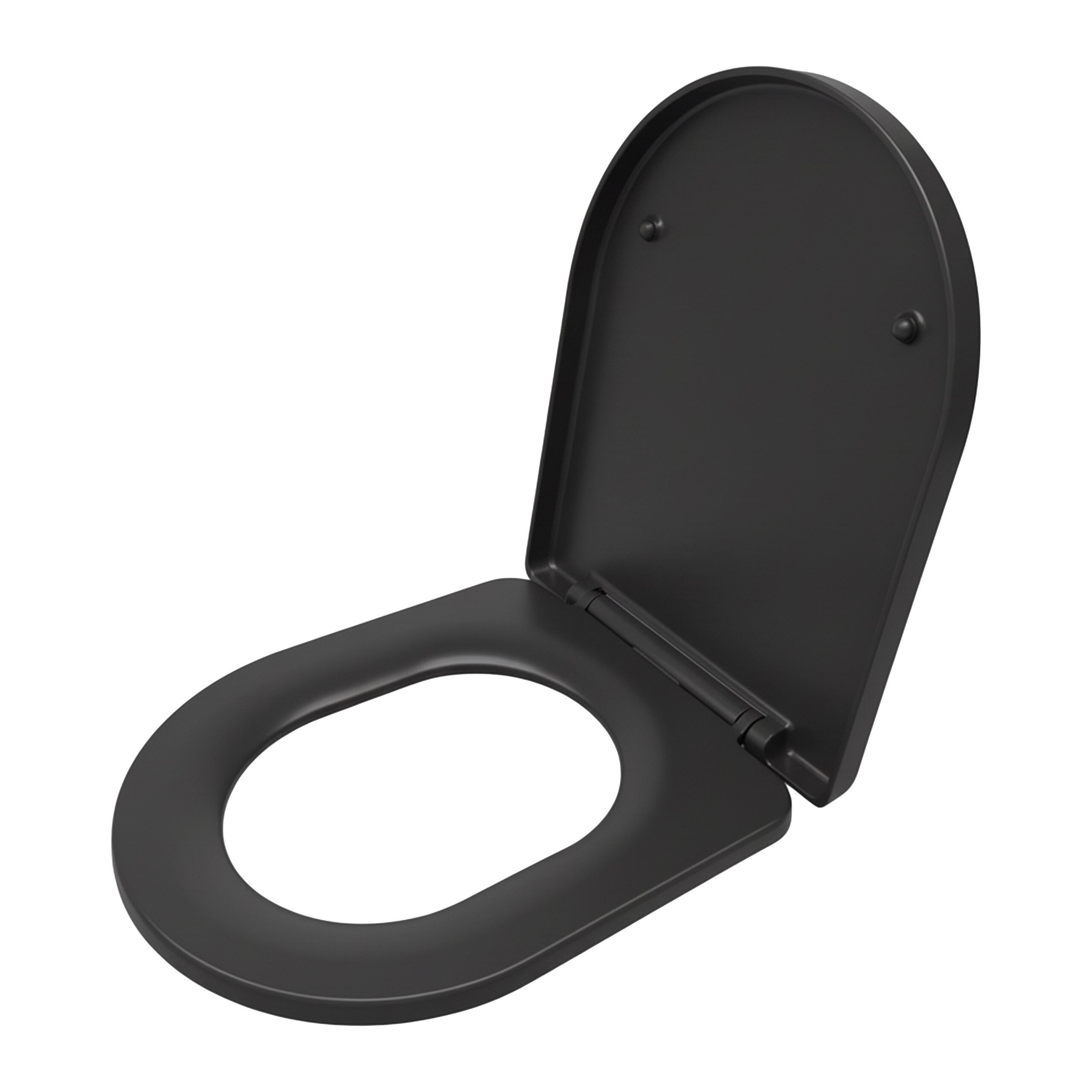 relaxdays WC-Sitz Toilettendeckel mit Absenkautomatik, Anthrazit günstig online kaufen