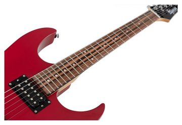 Shaman E-Gitarre Element Series HX-100, geölter Hals aus Ahorn - 2 Humbucker Pickups - Satin