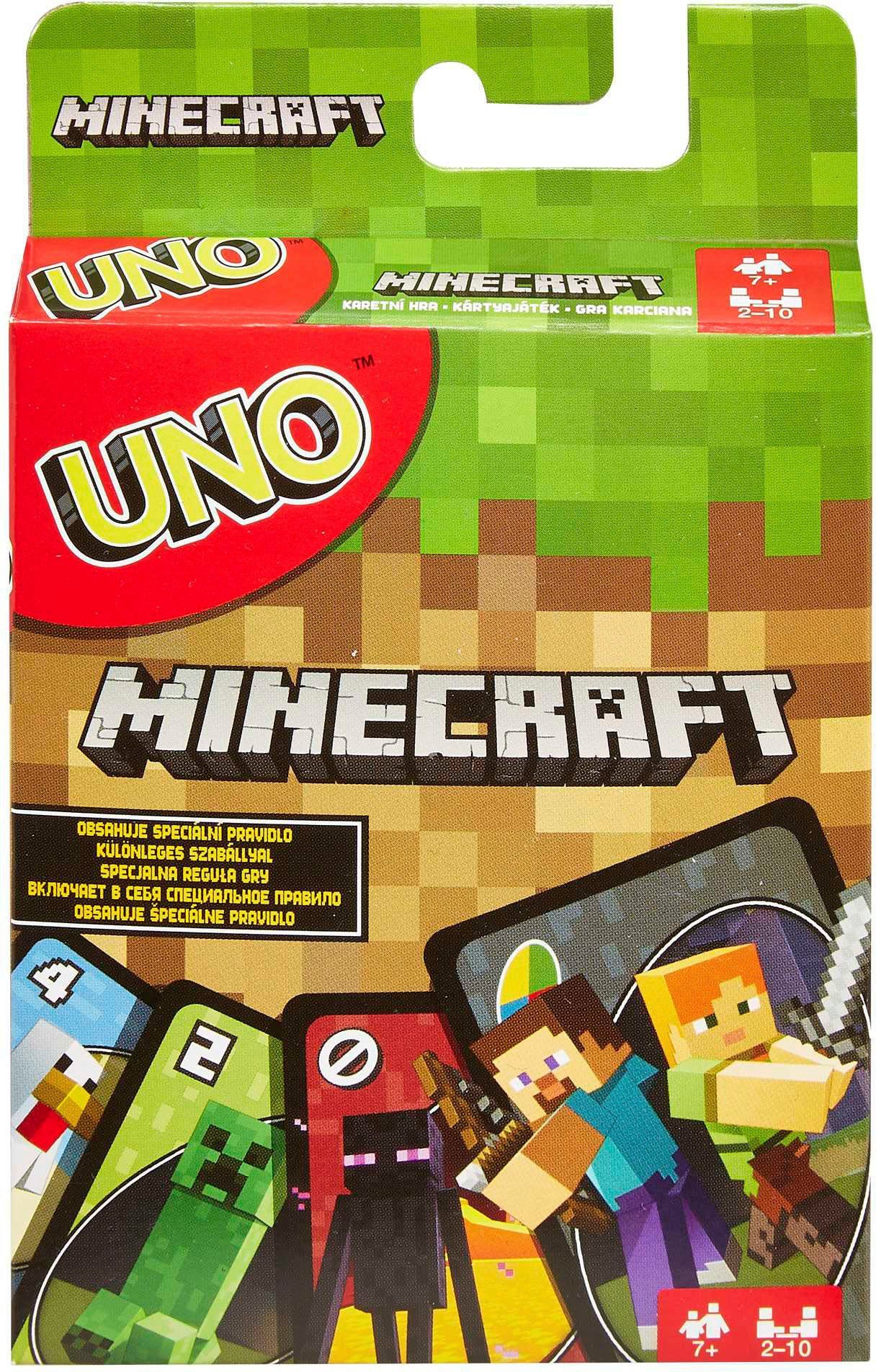 UNO Spiel, games Minecraft Mattel Familienspiel