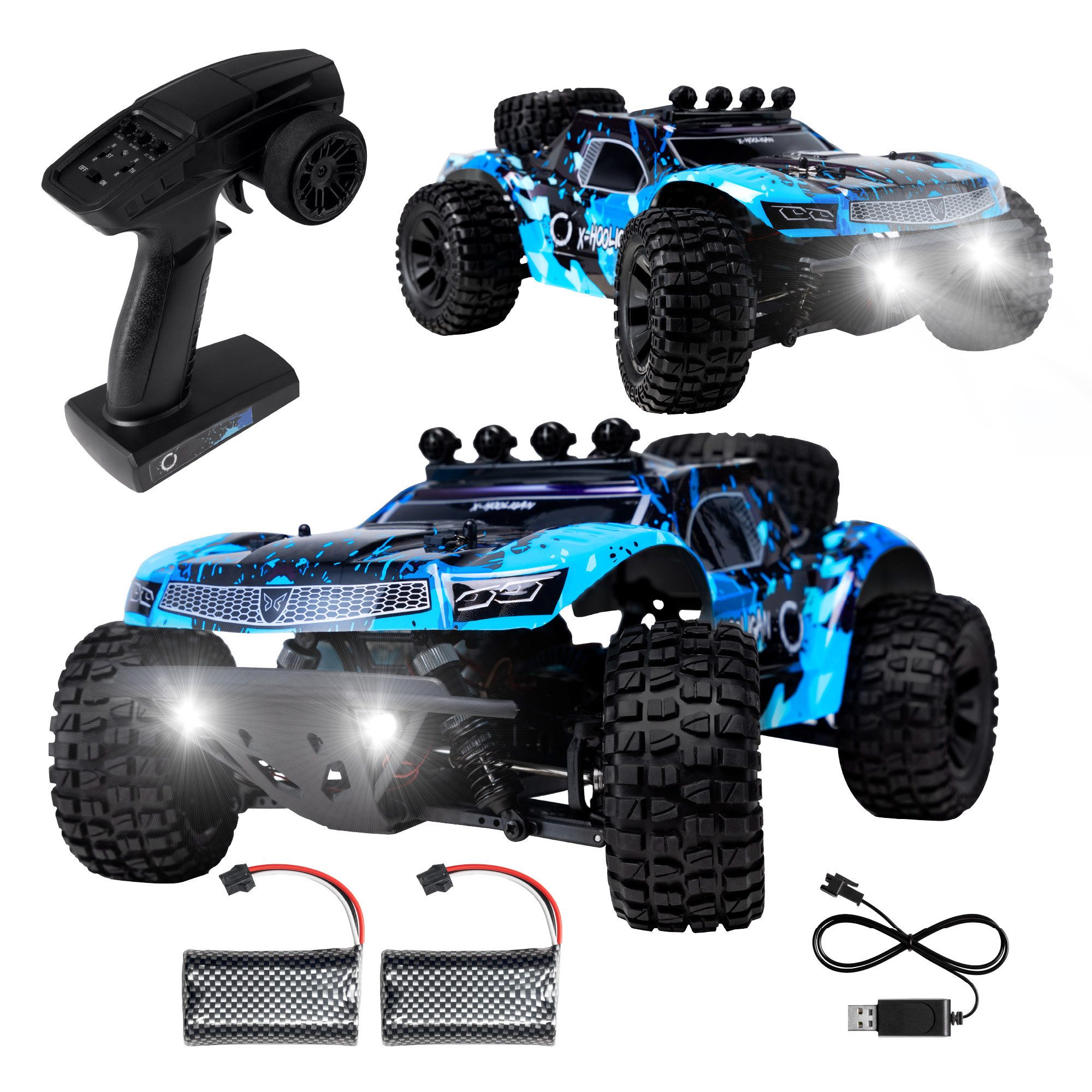 Overmax RC-Auto HOOLIGAN, 35 km/h 4x4 Antrieb 40 Minuten 100 Meter Reichweite