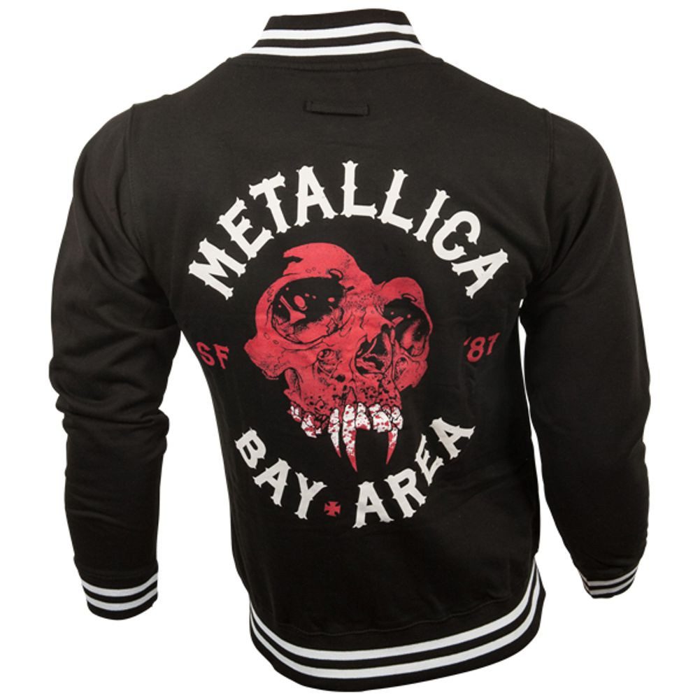 metallica Collegejacke METALLICA SF81 bay Area Herren Jacke schwarz Gr.S