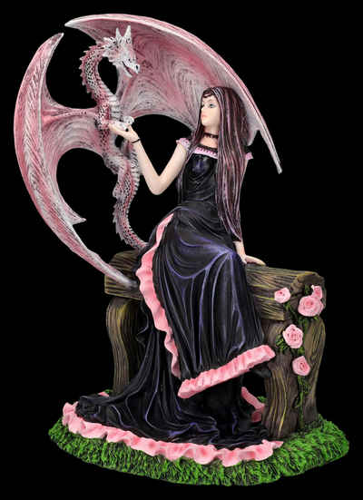 Figuren Shop GmbH Fantasy-Figur Anne Stokes Figur - Elegant Dragon - Fantasy magische Dekofigur Drache