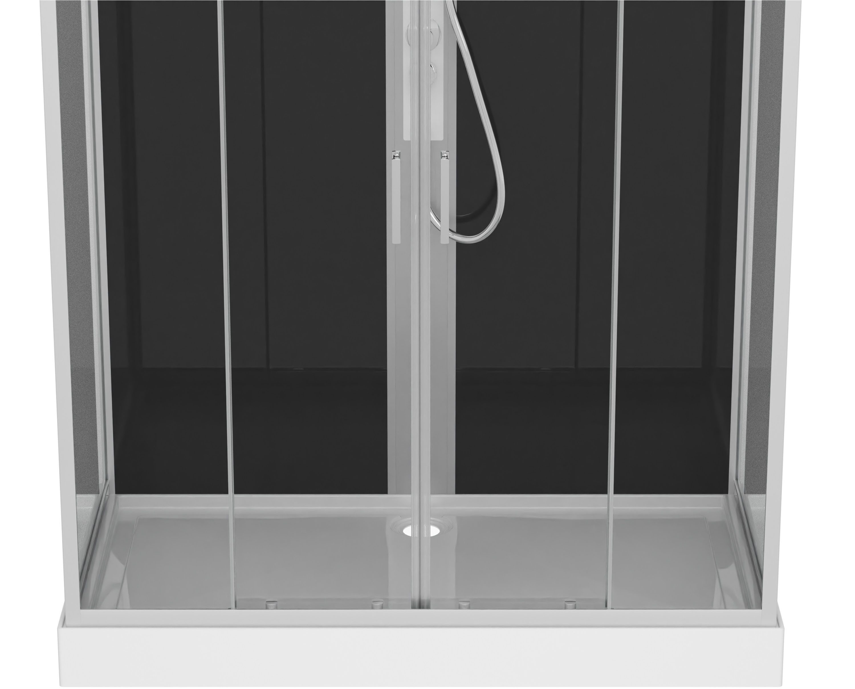 Sanotechnik Komplettdusche NEW YORK, BxT: 160x90 cm, Einscheibensicherheitsglas