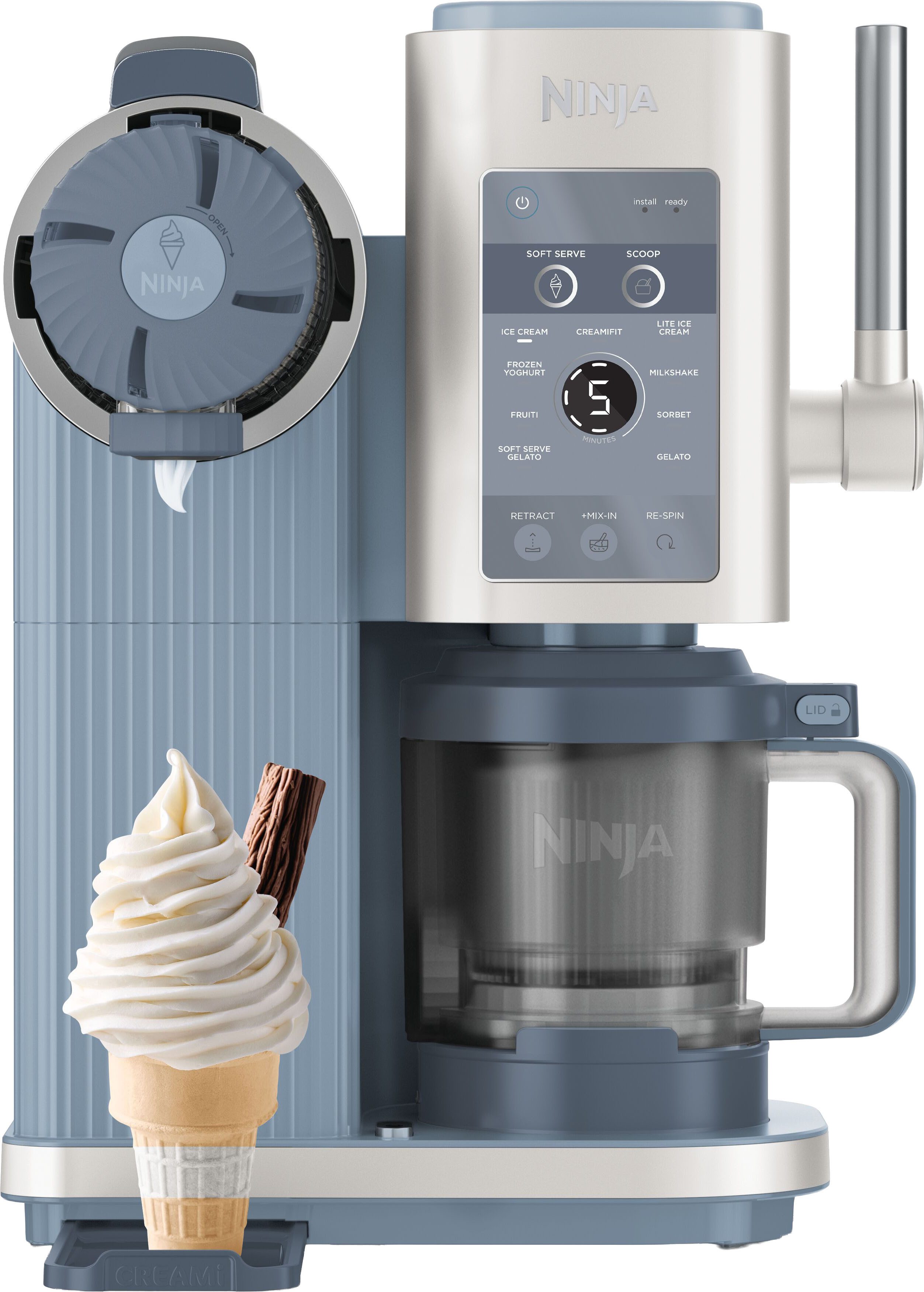 Eismaschine Ninja CREAMi Scoop & Swirl 13-in-1 Softeis- und Eismaschine NC702EU