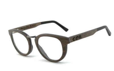 COR Brille COR004 Holzbrille, Bügel mit Flex-Scharnieren