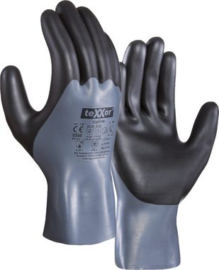 teXXor Arbeitshandschuh-Set Chemikalienschutz-Handschuhe Nitril