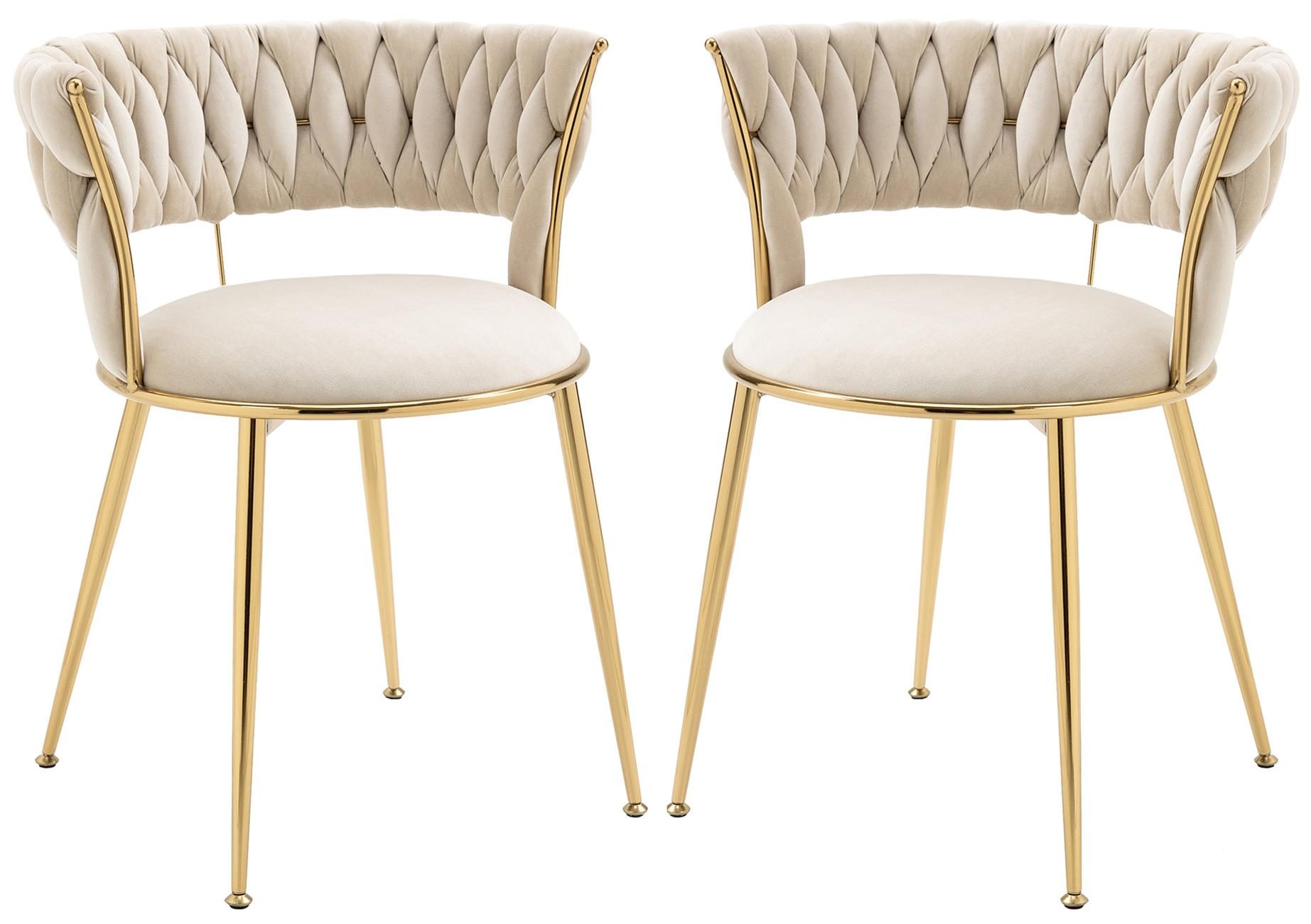 LVHOM Esszimmerstuhl Luxuriöse Samt-Stühle 2er-/4er-/6er-Set mit Rückenlehn günstig online kaufen