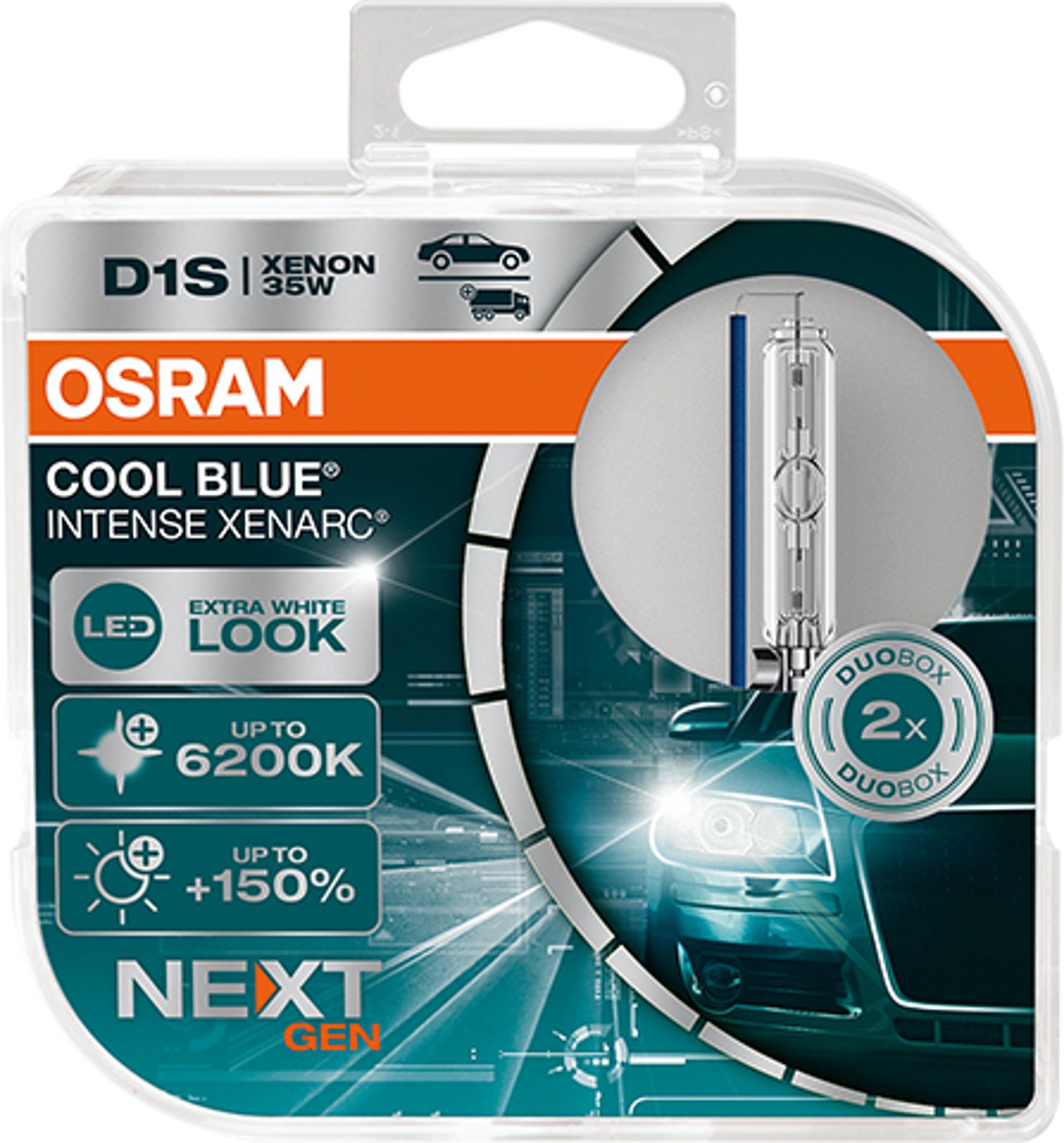 Osram Spezialleuchtmittel OSRAM XENARC COOL BLUE INTENSE NextGen. D1S PK32d-2 85V/35W (2er Box)