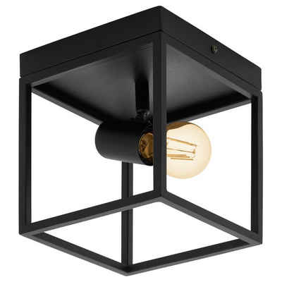 EGLO Deckenleuchte »Deckenleuchte Silentina in Schwarz E27 1-flammig«, Deckenlampe, Deckenbeleuchtung, Deckenlicht