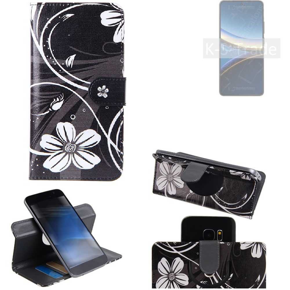 K-S-Trade Handyhülle für POCO F7 Ultra, Schutzhülle Handyhülle Hülle 360° Wallet Case “Flowers“