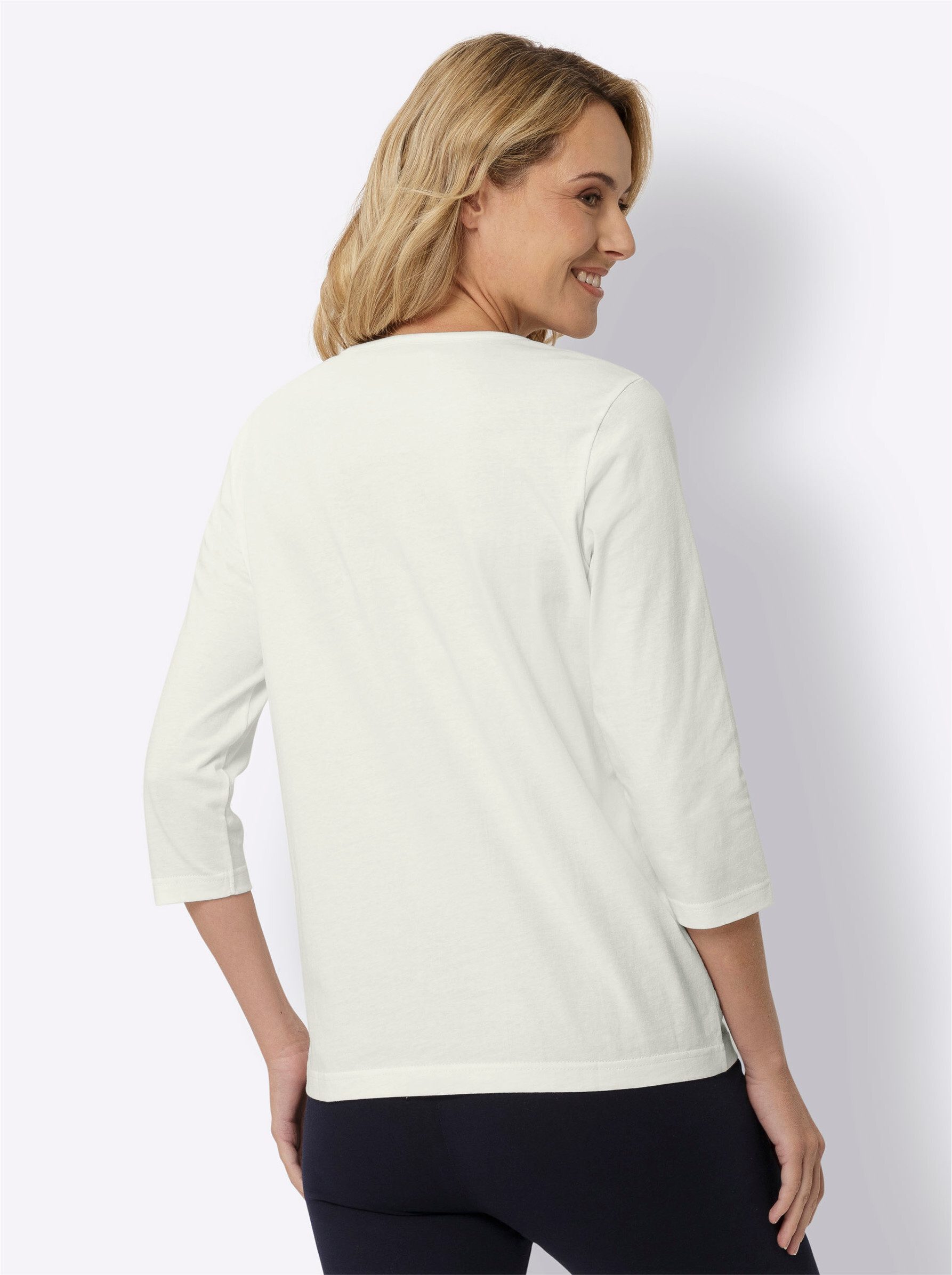 Classic Basics 3/4-Arm-Shirt "3/4-Arm-Shirt" 1 Stk. tlg. günstig online kaufen